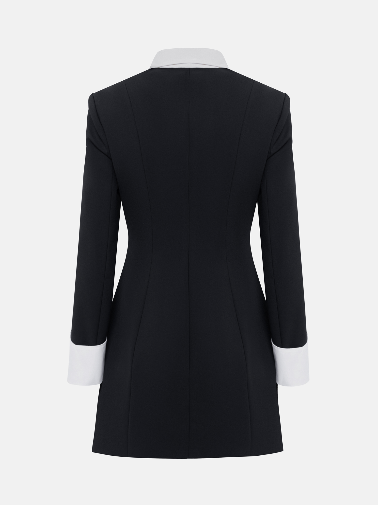 Business style mini dress with contrasting details