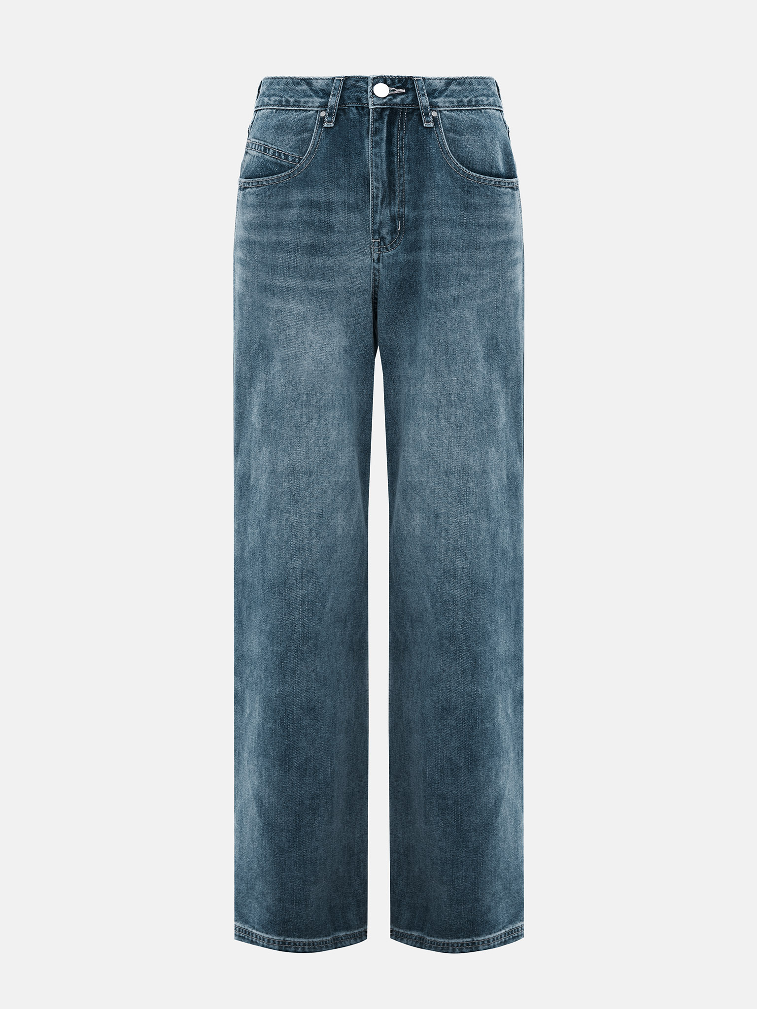Jean ample en denim clair