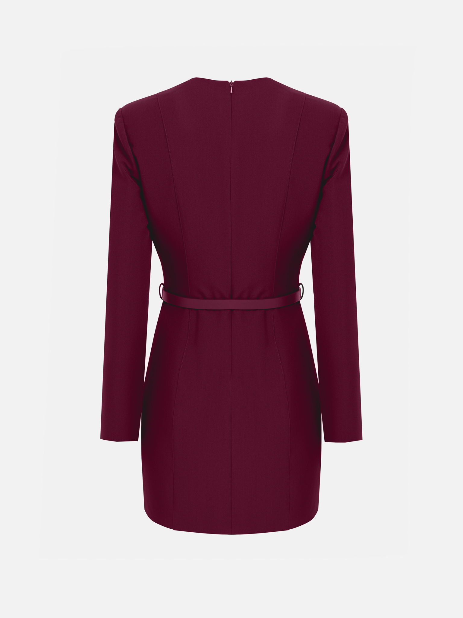 Mini robe avec ceinture en cuir écologique