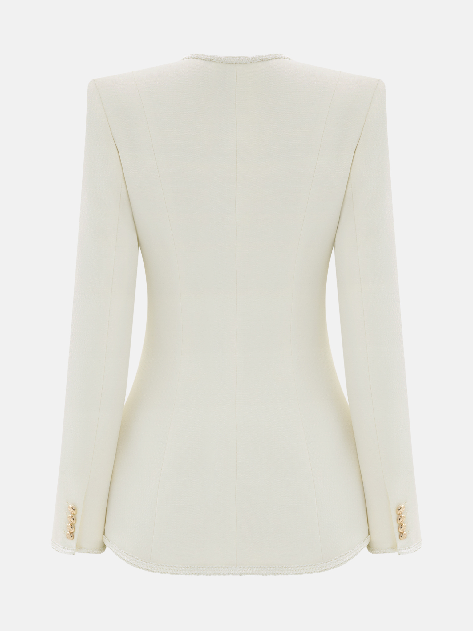 Fitted jacket with textured details