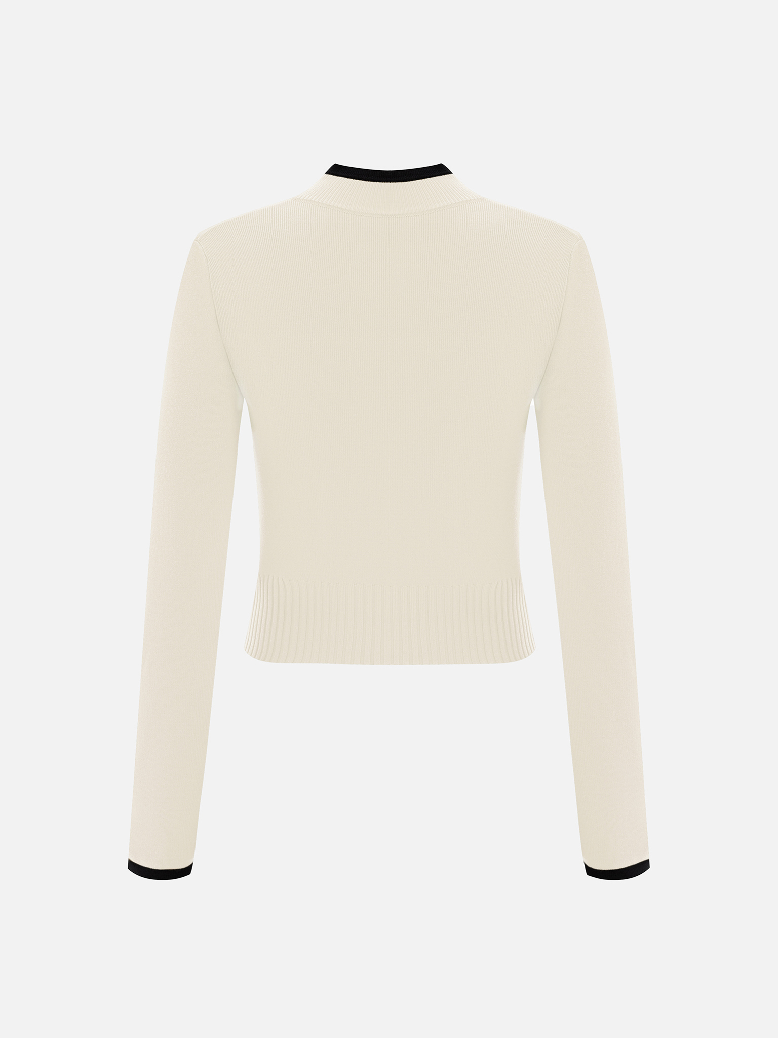 Knitted cardigan with contrasting details