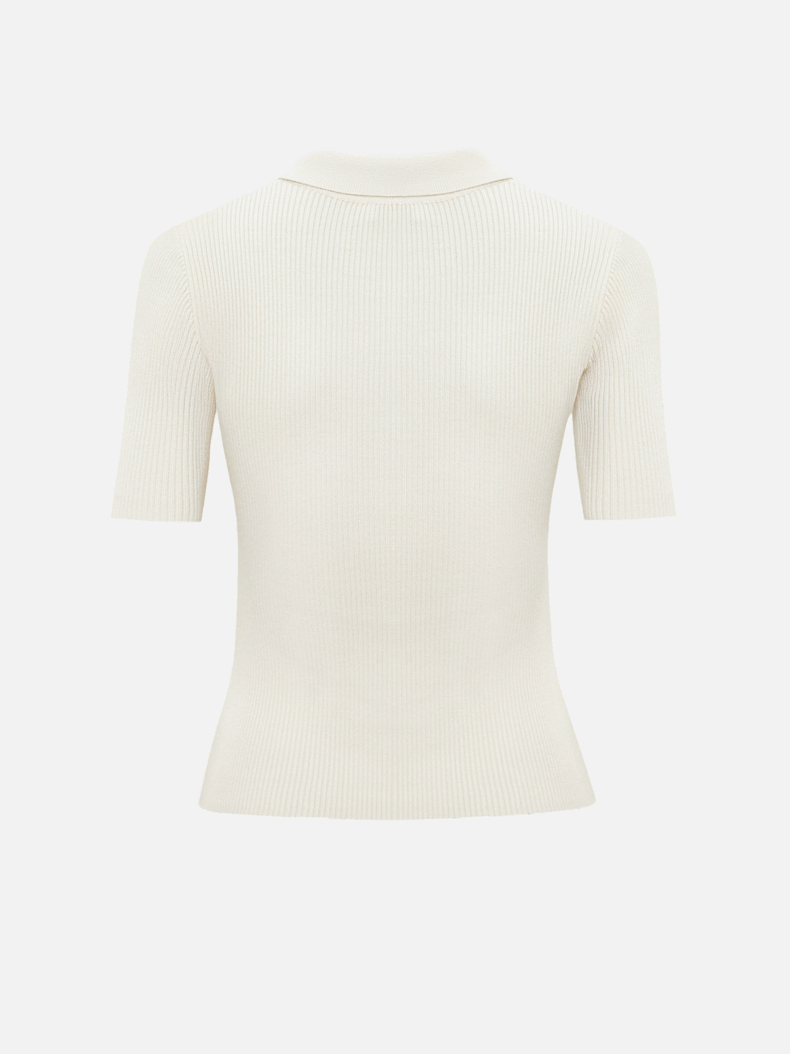 Polo en tricot frotté avec boutons au col