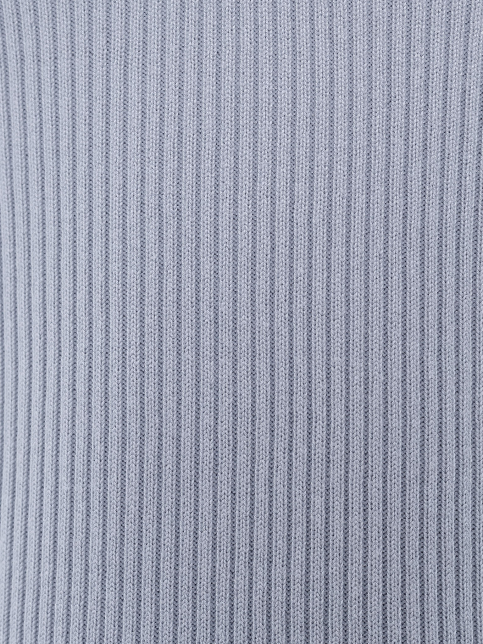 Rubbed knit polo with buttons on the collar