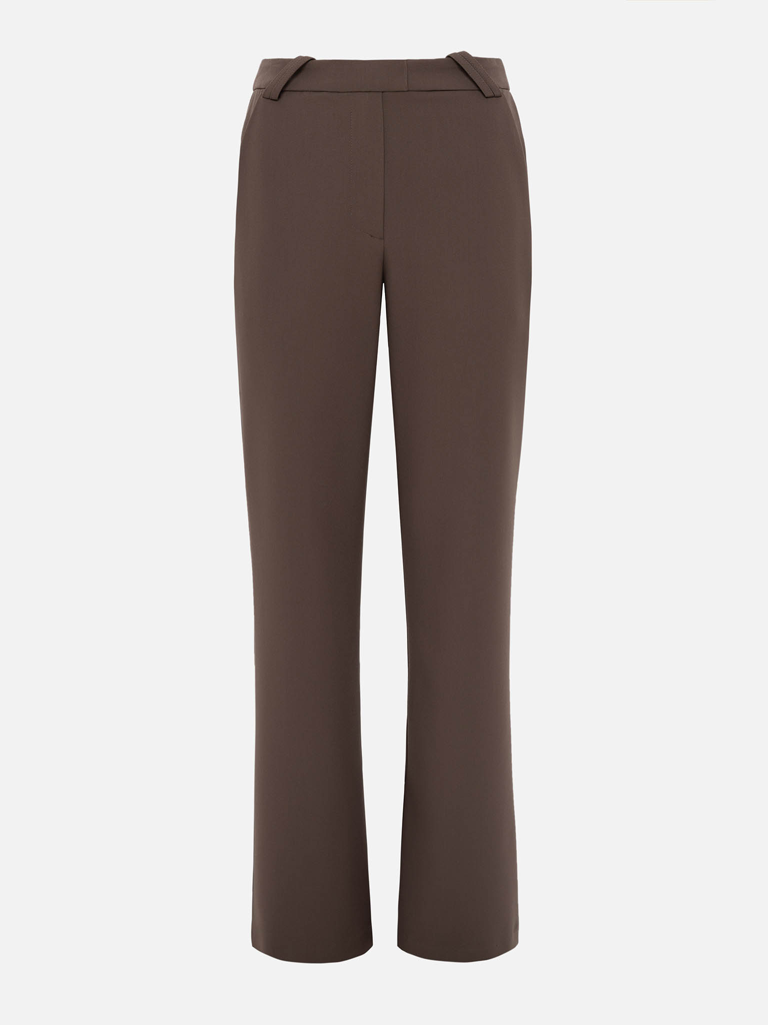 Flared high-waisted trousers