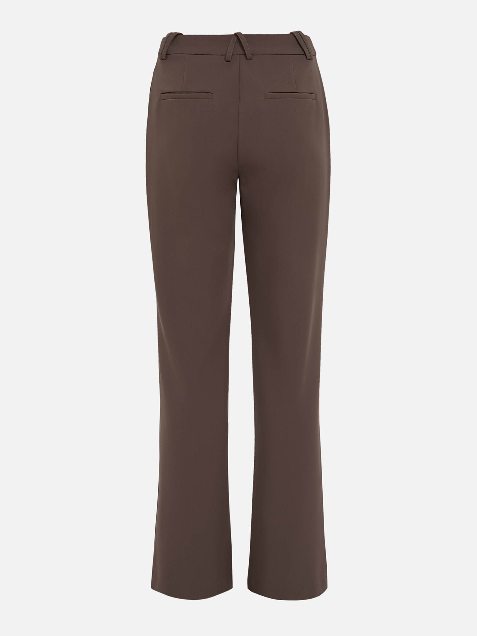 Flared high-waisted trousers