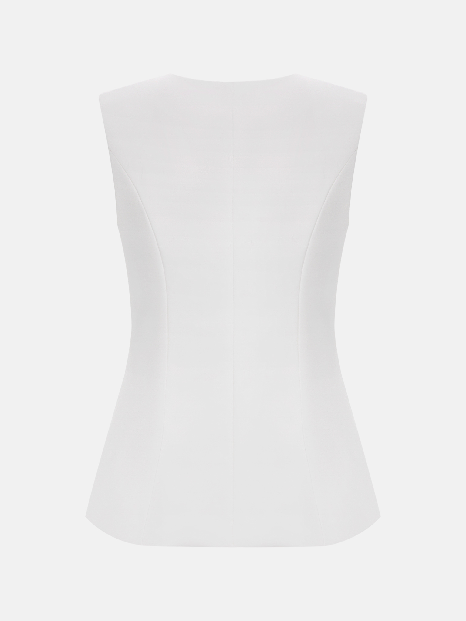 Flared waistcoat with flower buttons