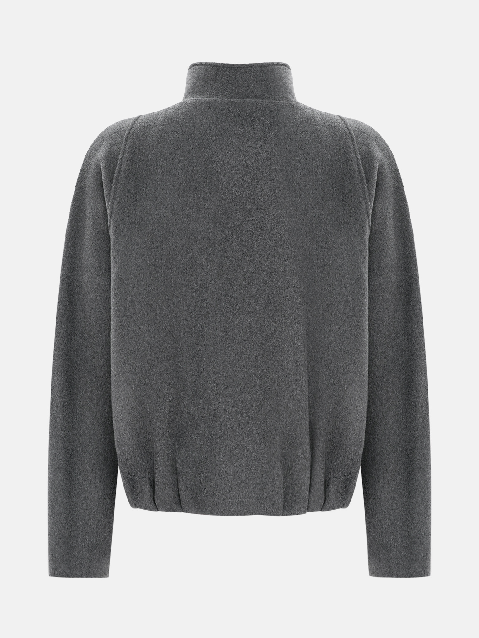 Свободный бомбер из шерстяной ткани