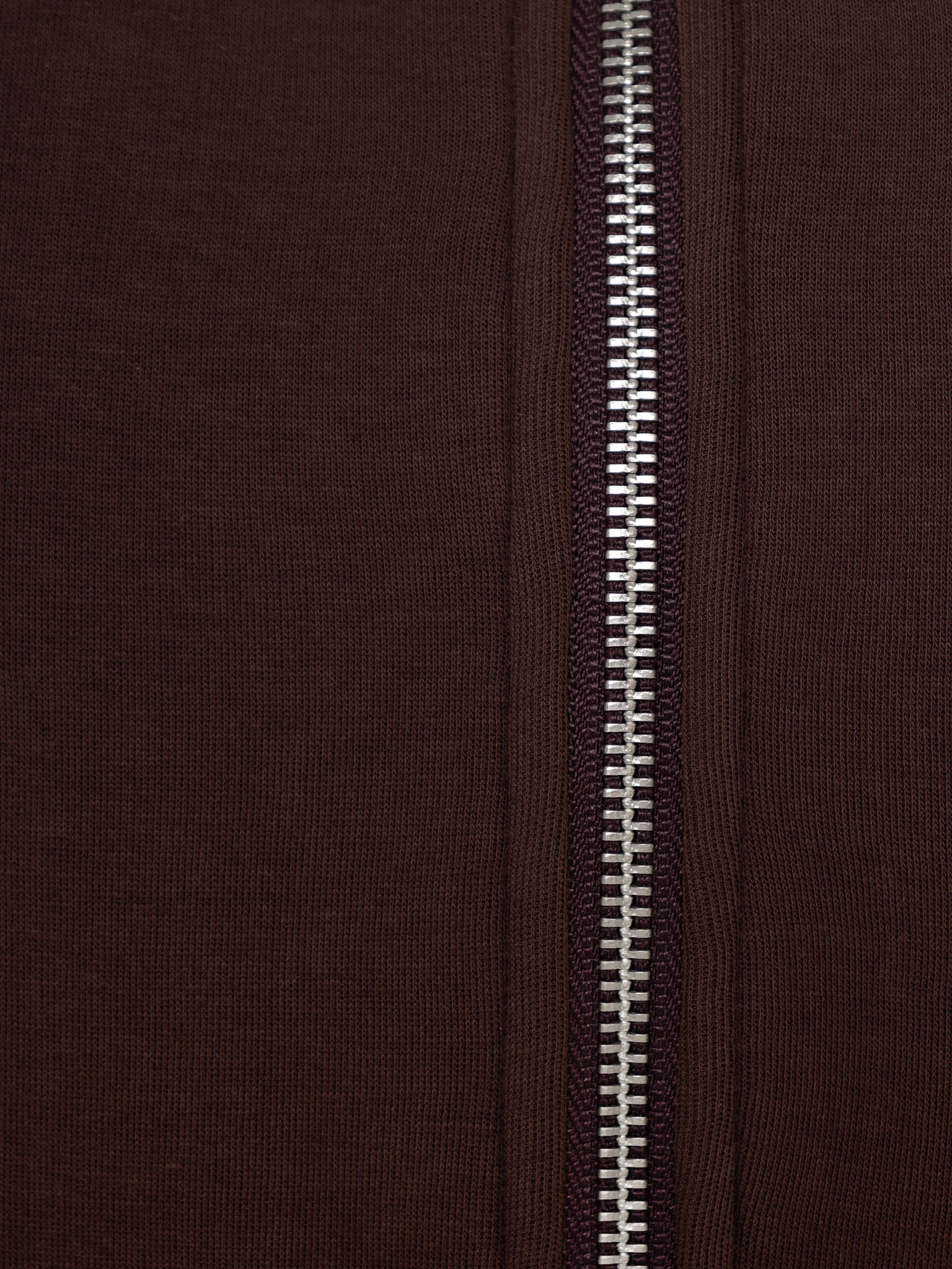 High collar zip-up hoodie