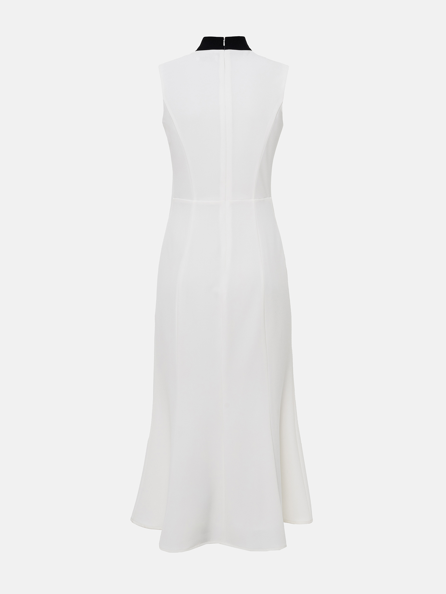 Sleeveless maxi dress with contrasting details