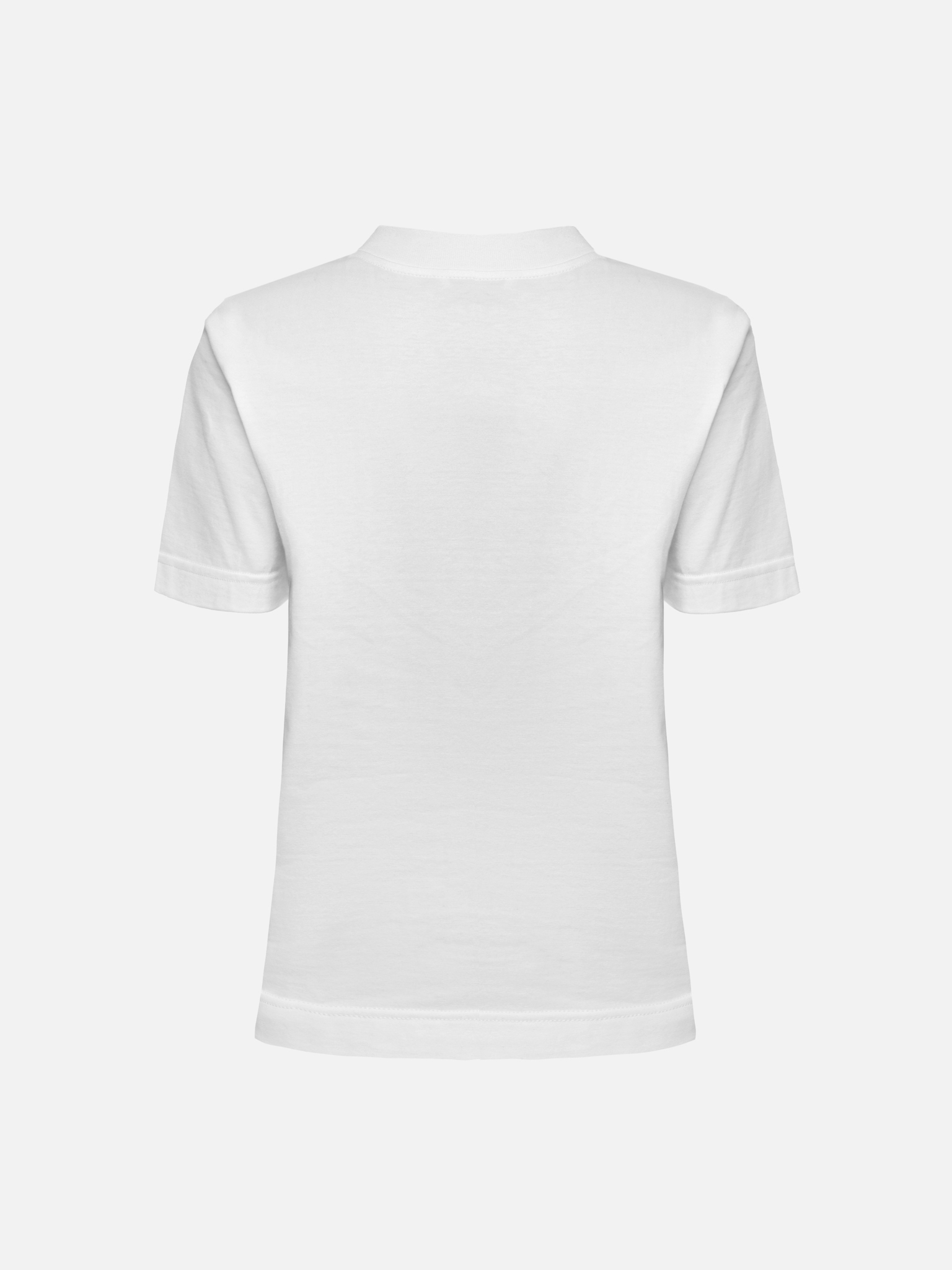 Loose T-shirt with wide collar