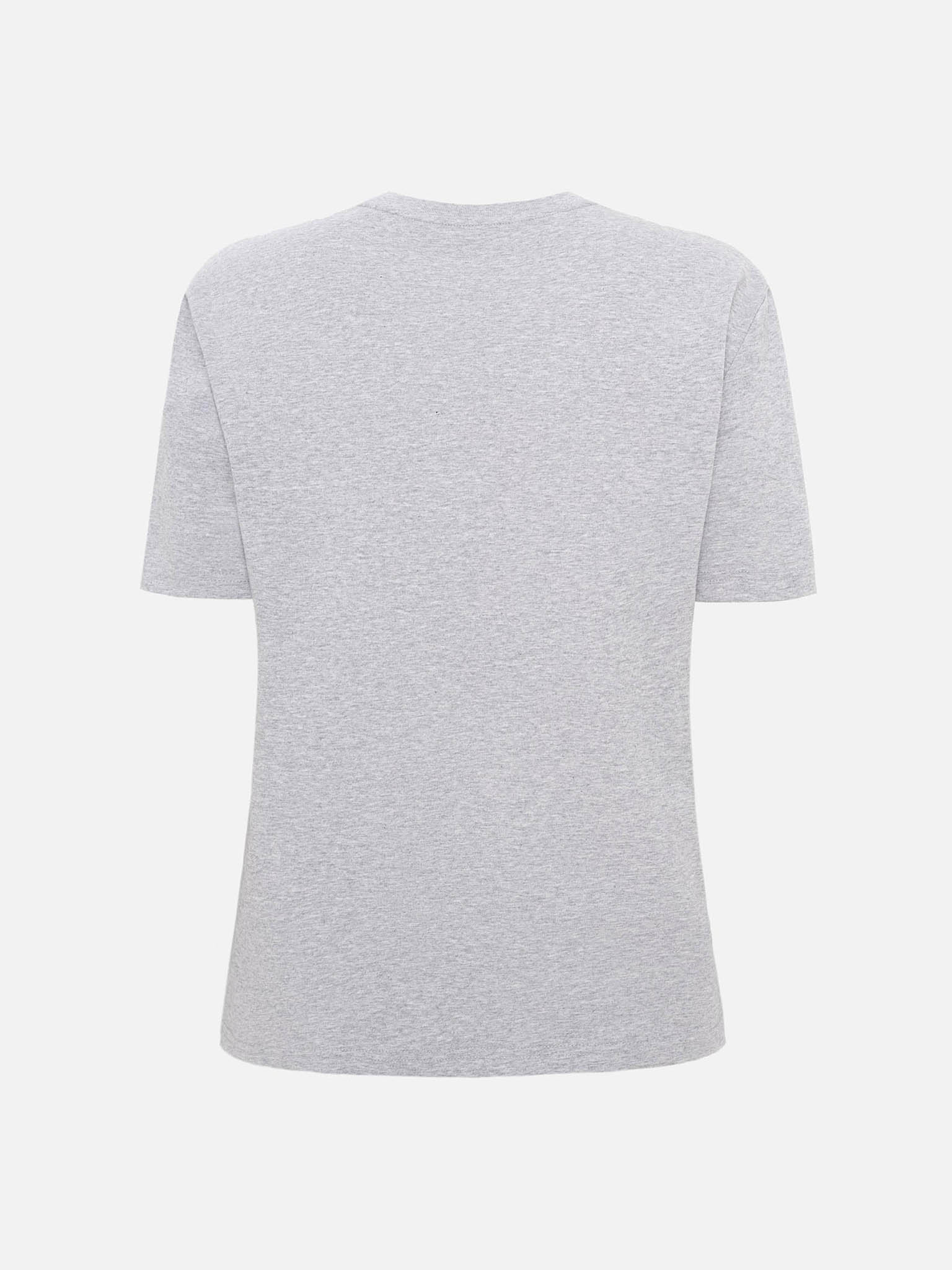 Straight T-shirt with lettering on the chest