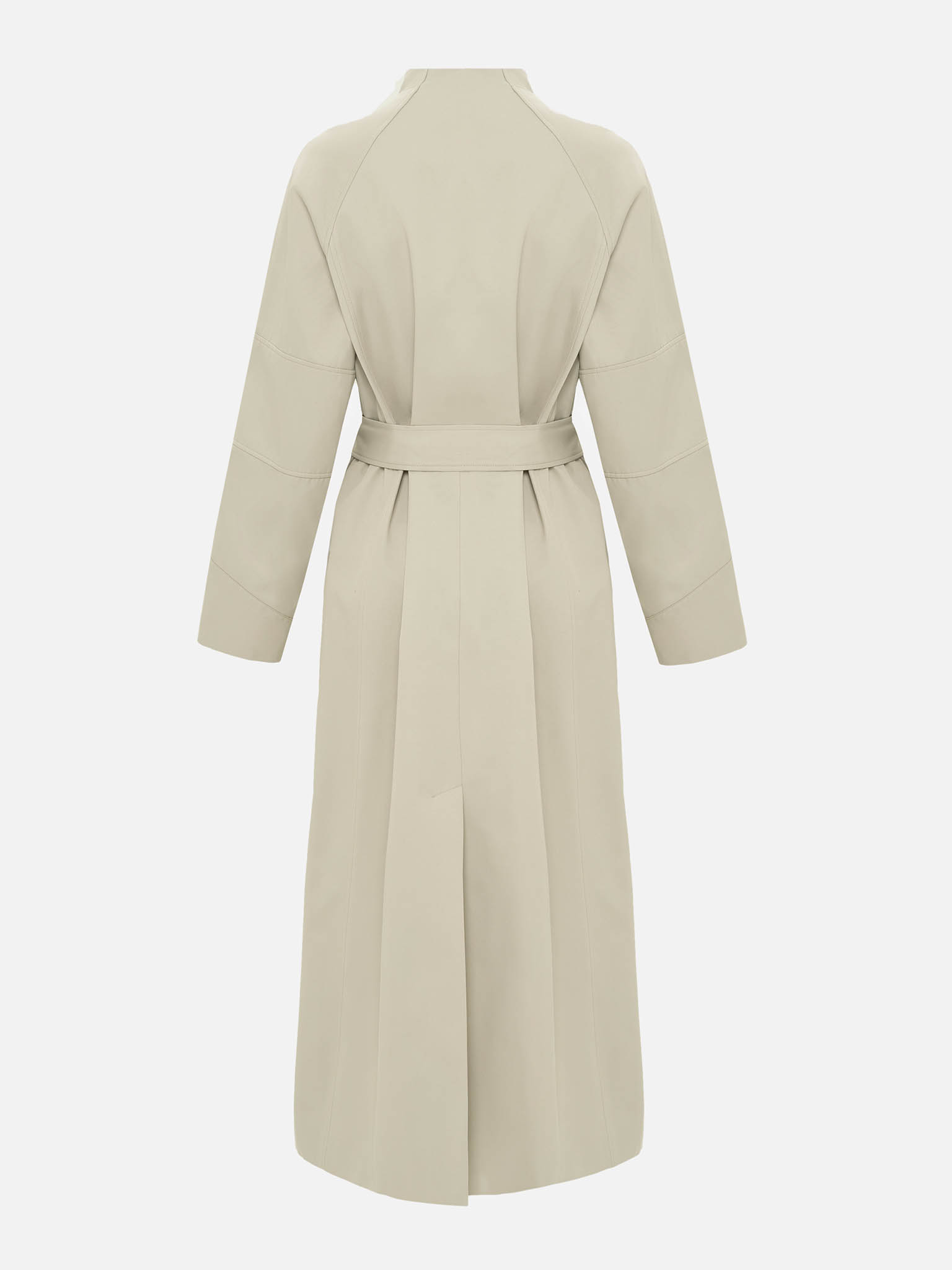Maxi trench with tonal belt