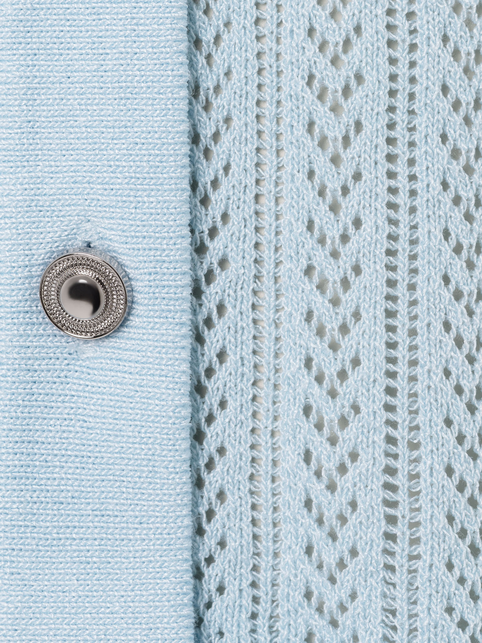 Топ с короткими рукавами из ажурного трикотажа