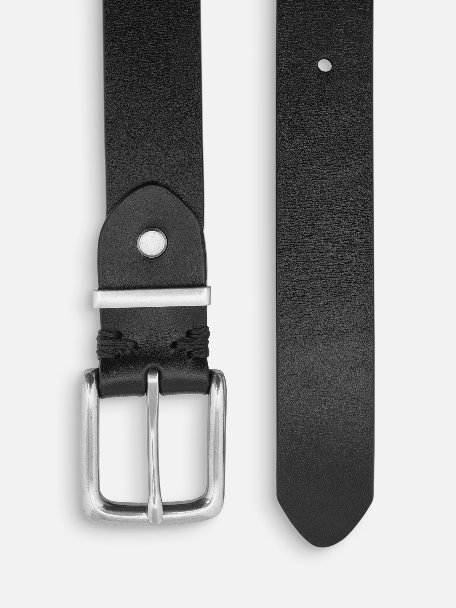 Wide leather belt