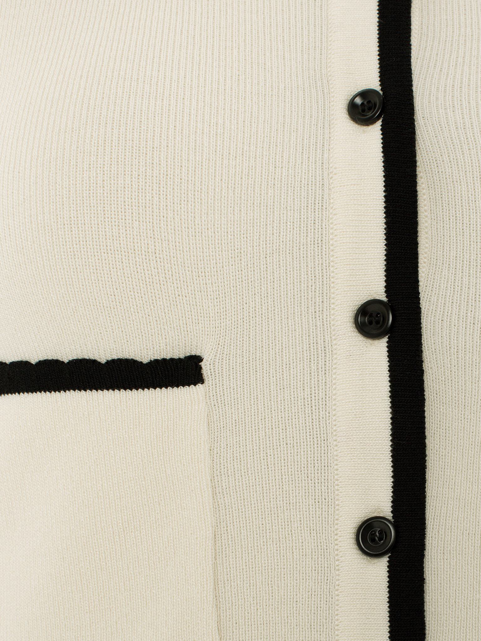 Short-sleeved rib-knit cardigan
