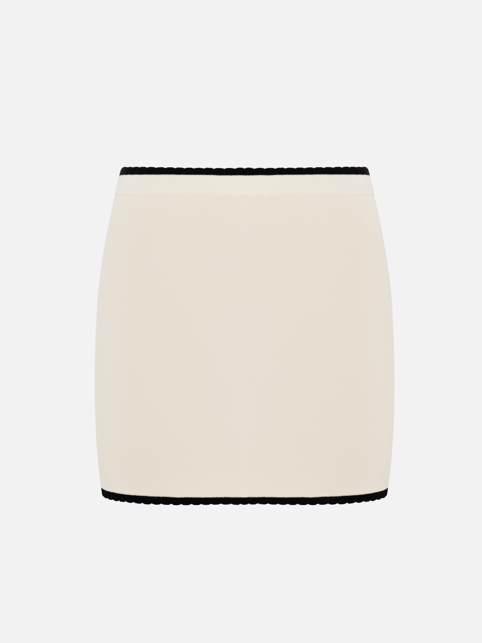 Mini welt skirt with contrast piping