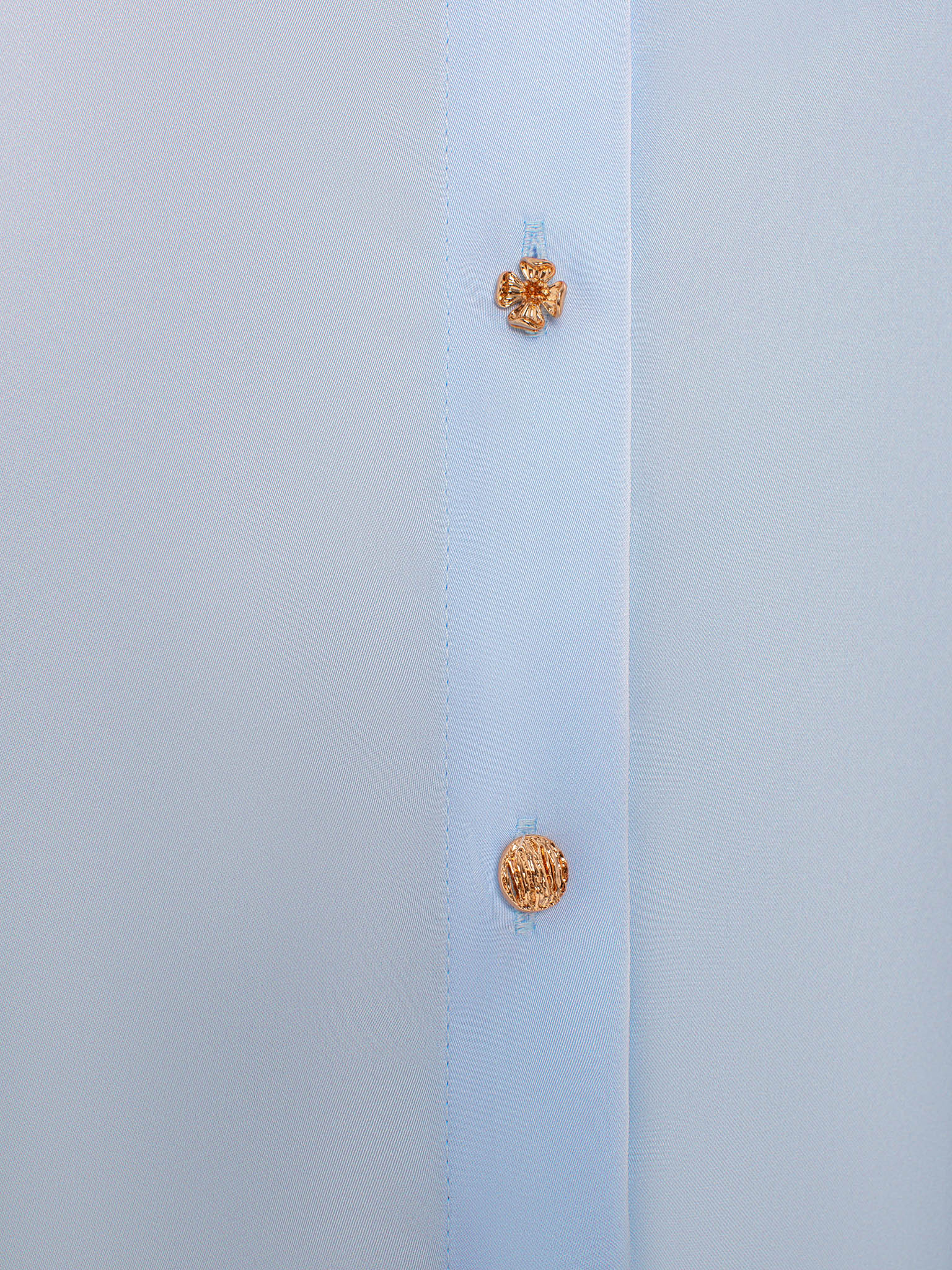 Satin shirt with golden buttons