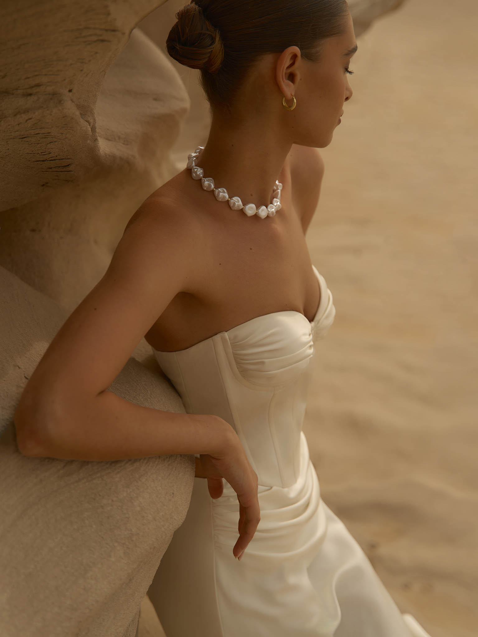 Атласный корсет