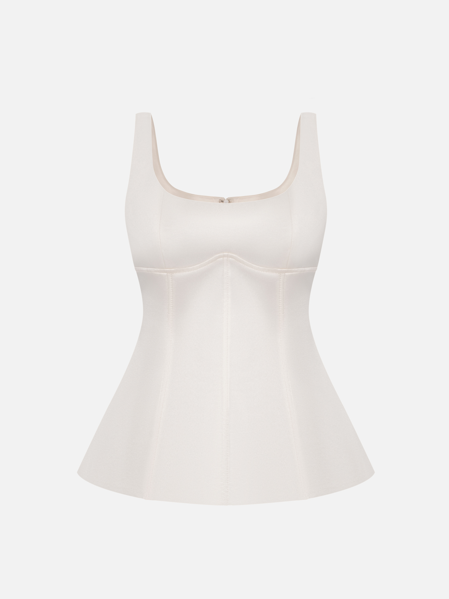 Corset top with wide straps