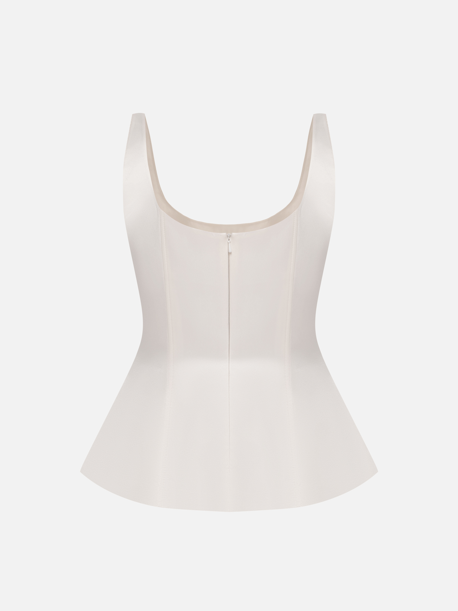 Corset top with wide straps