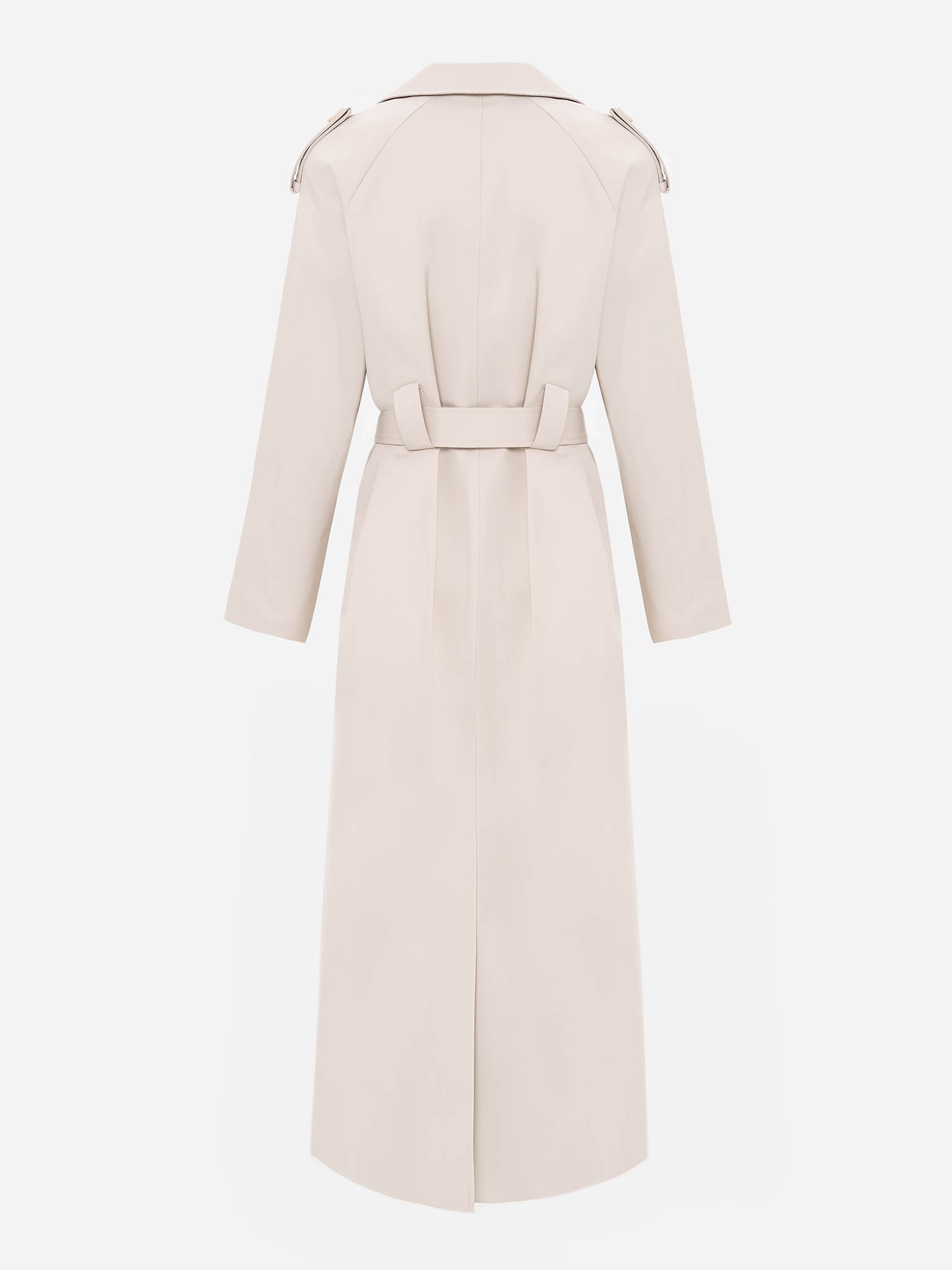 Maxi trench with wide belt