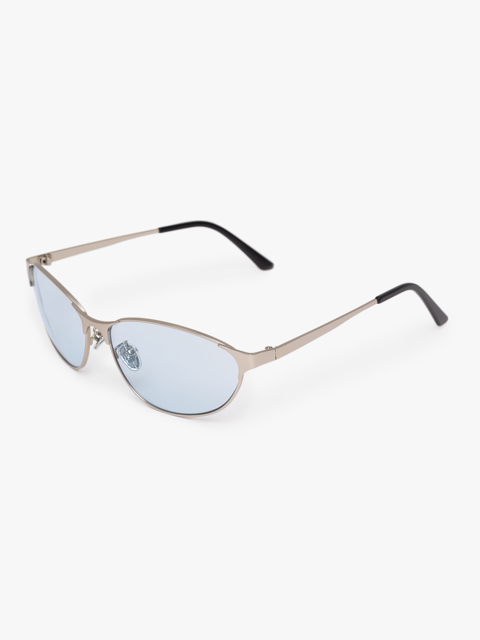 Декоративные очки в металлической оправе с цветными линзами