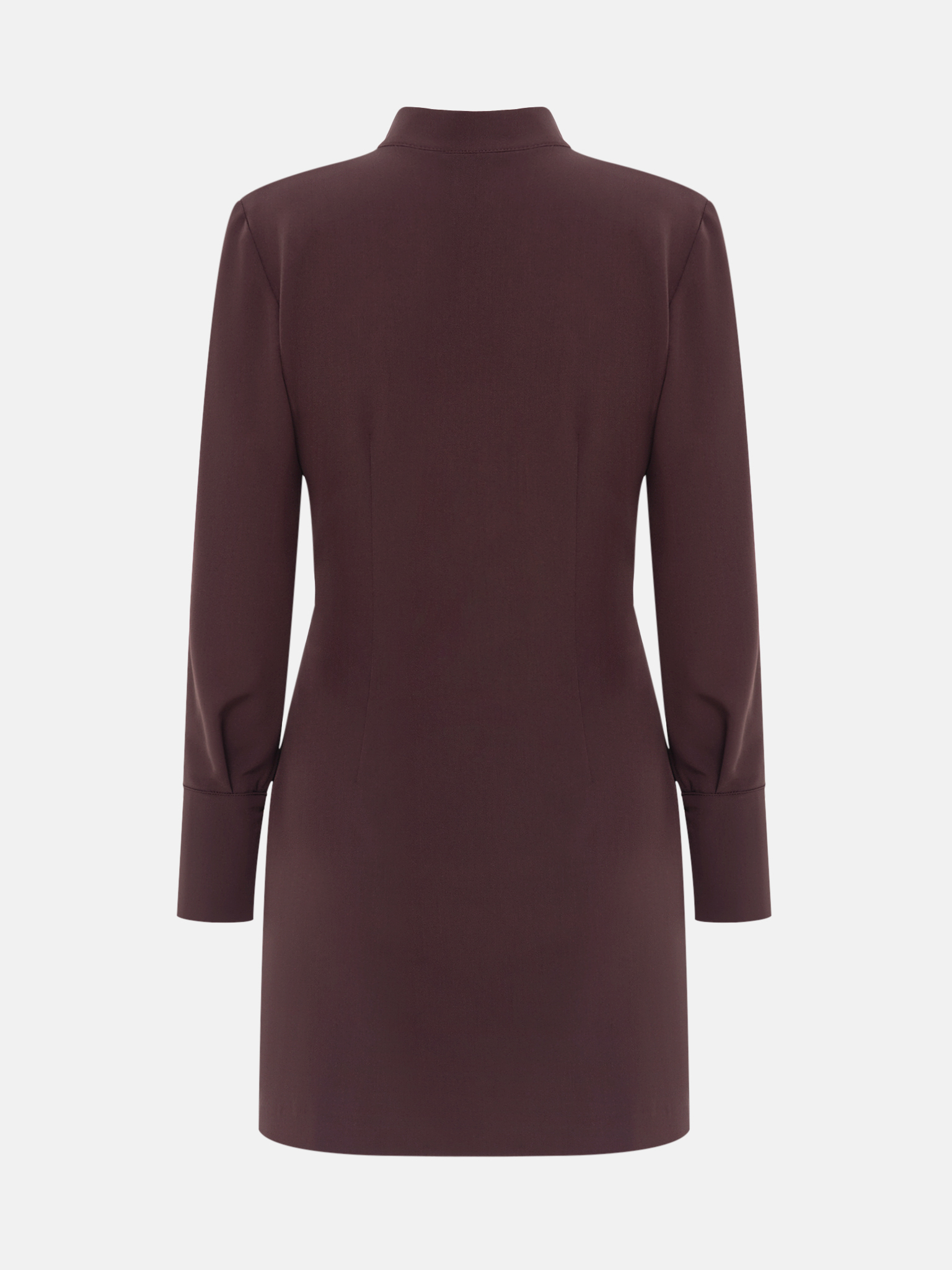 Mini dress with large buttons and draping