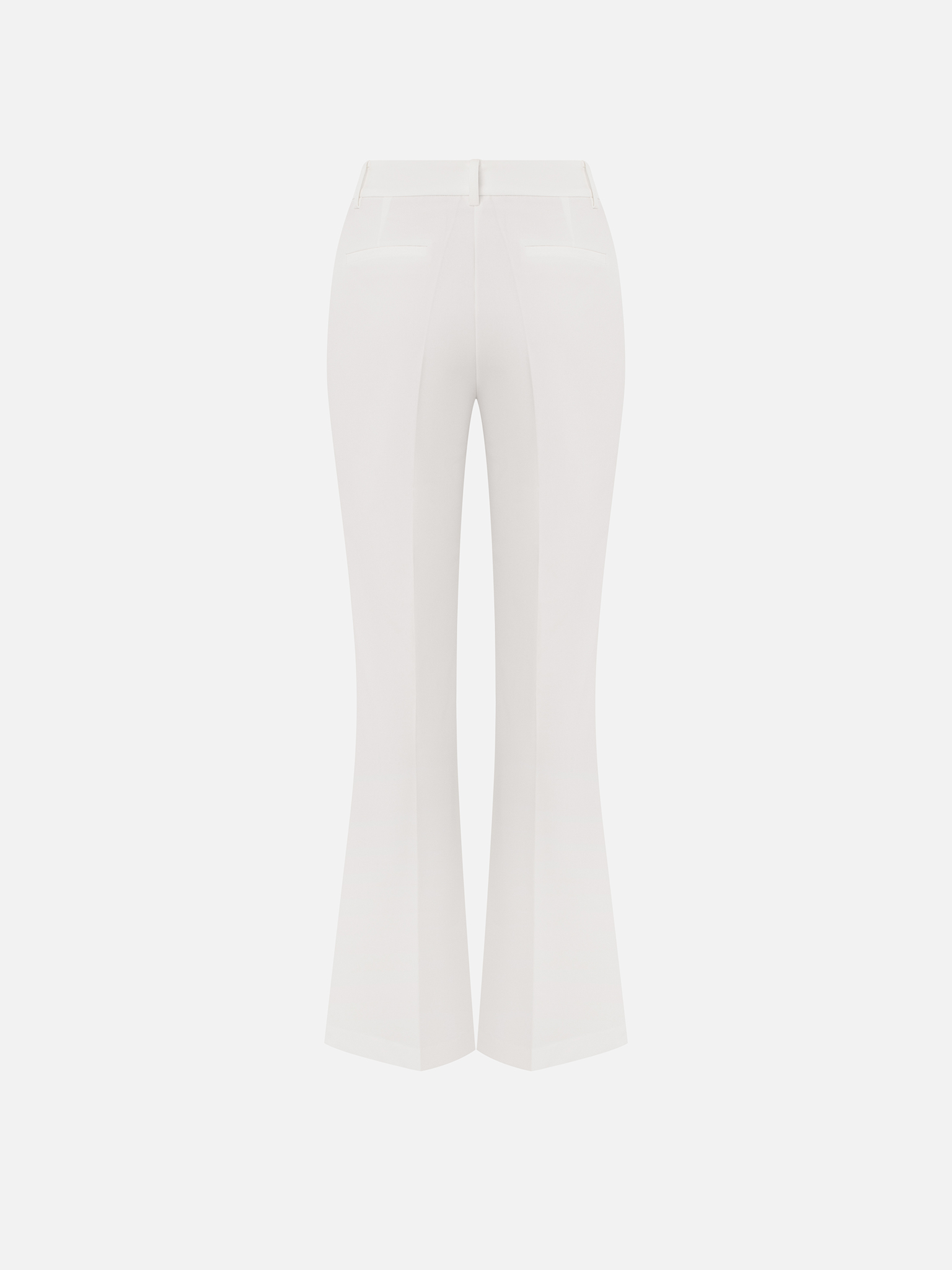 Flared trousers with creases 