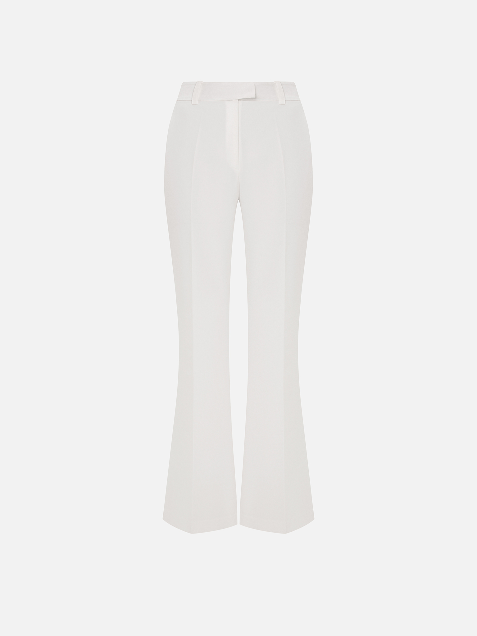 Flared trousers with creases 