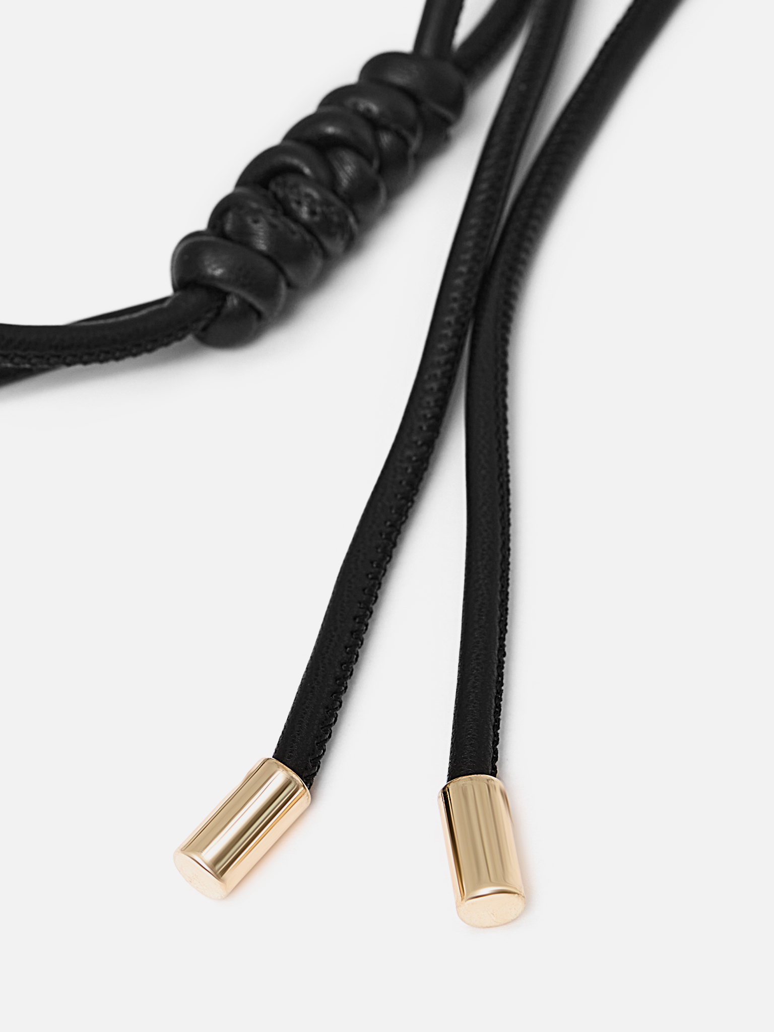 Eco-leather cord belt