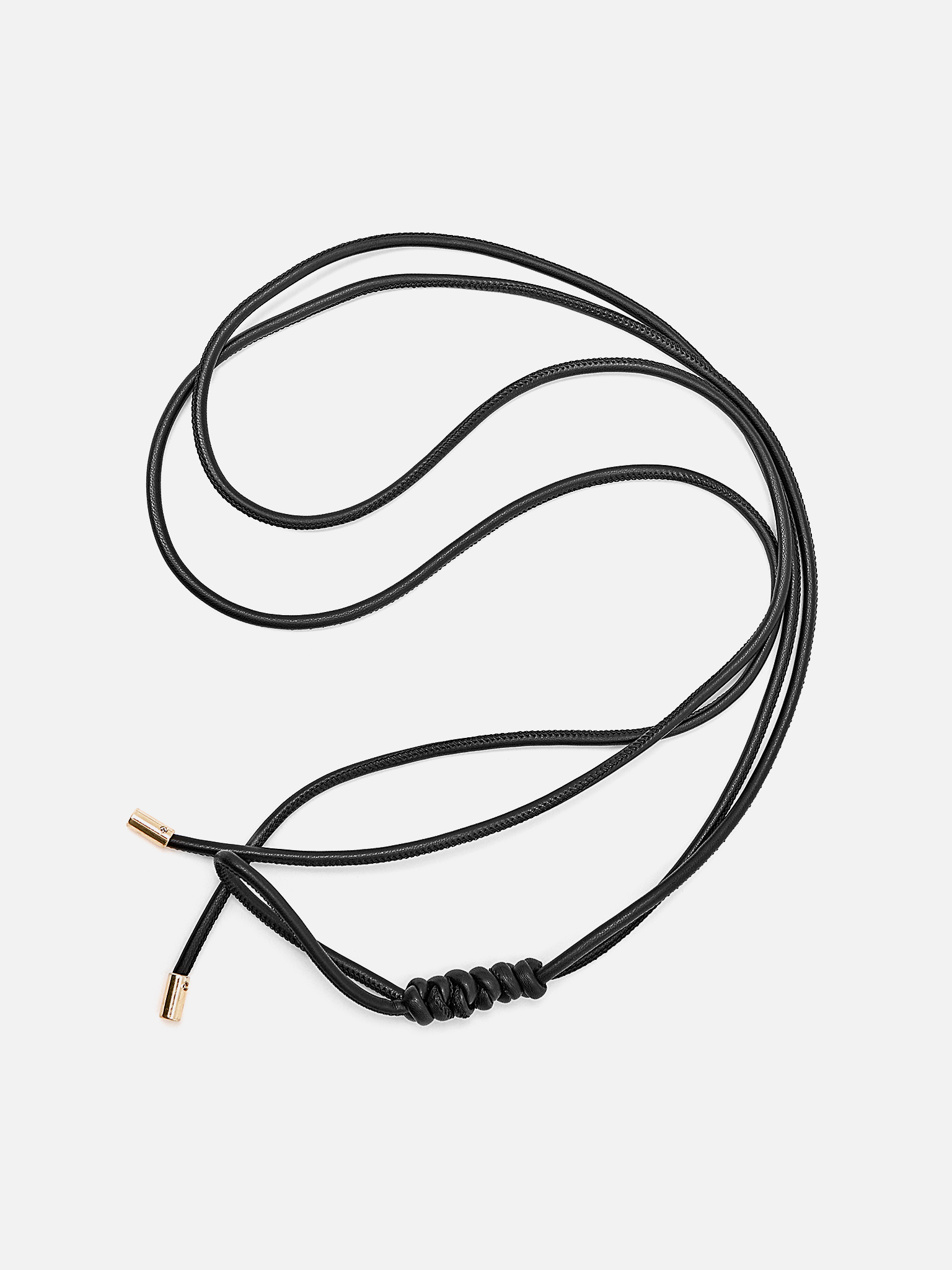 Eco-leather cord belt