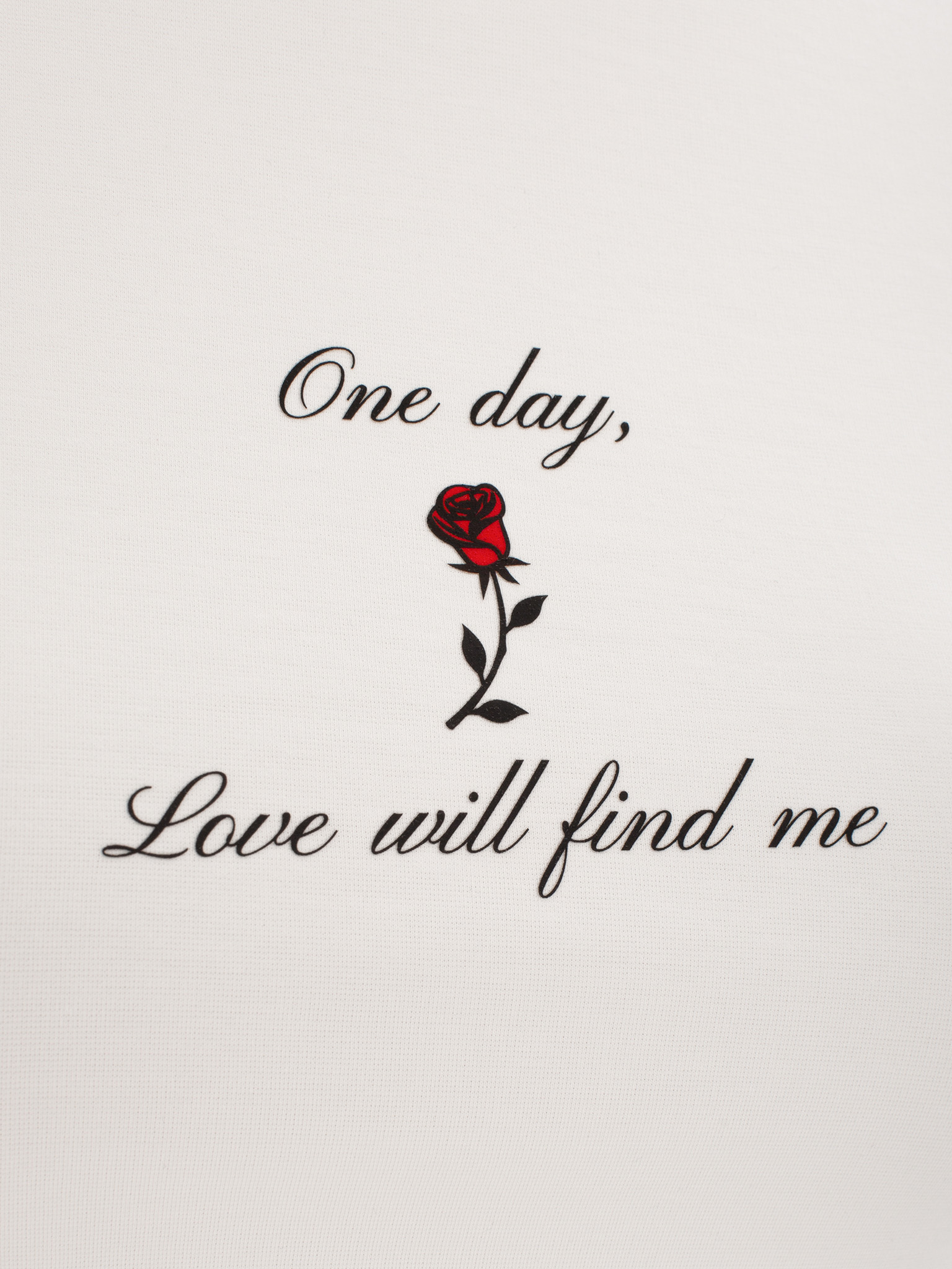 Straight dense t-shirt with lettering