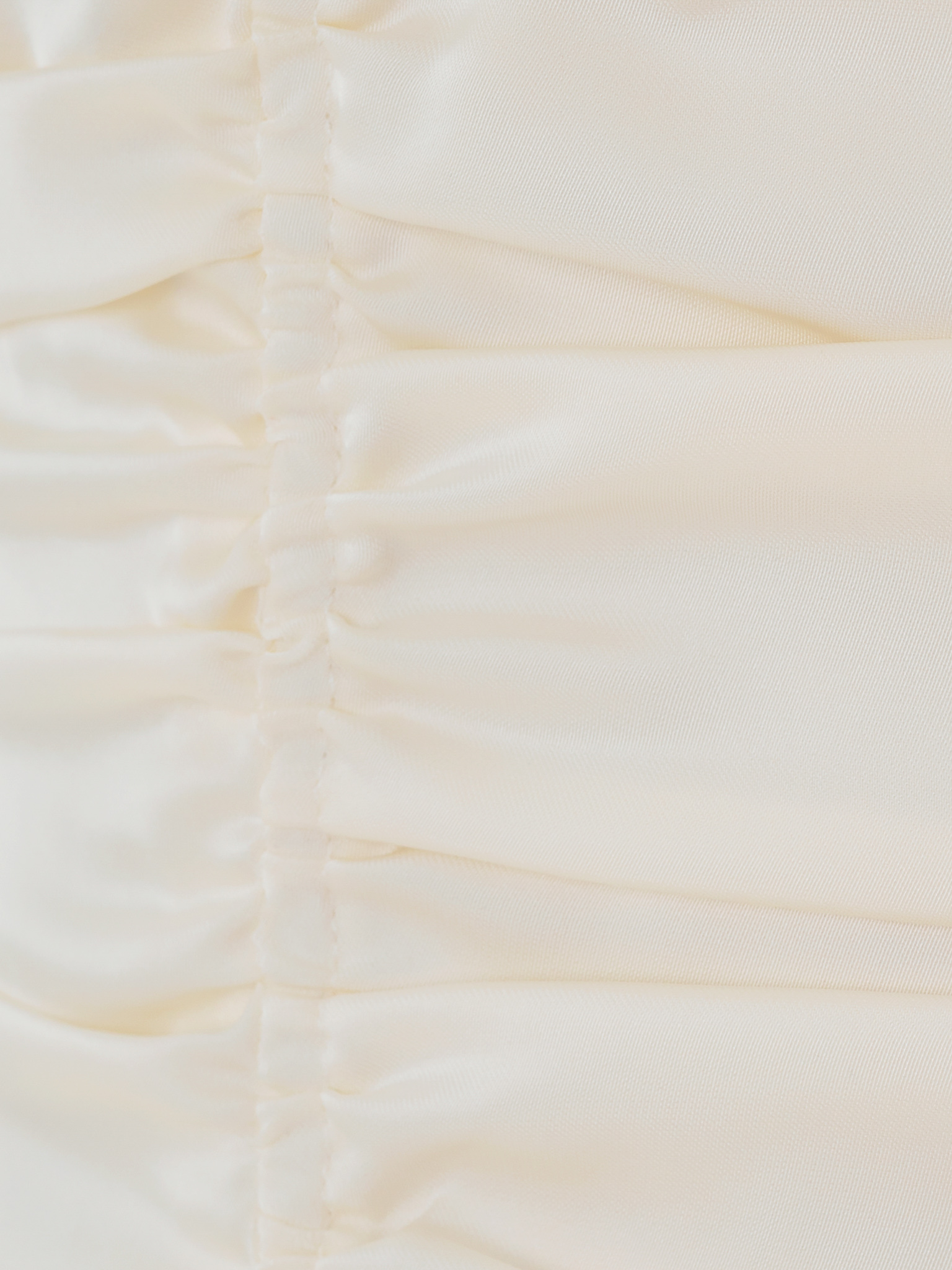 Satin corset top with long scarf