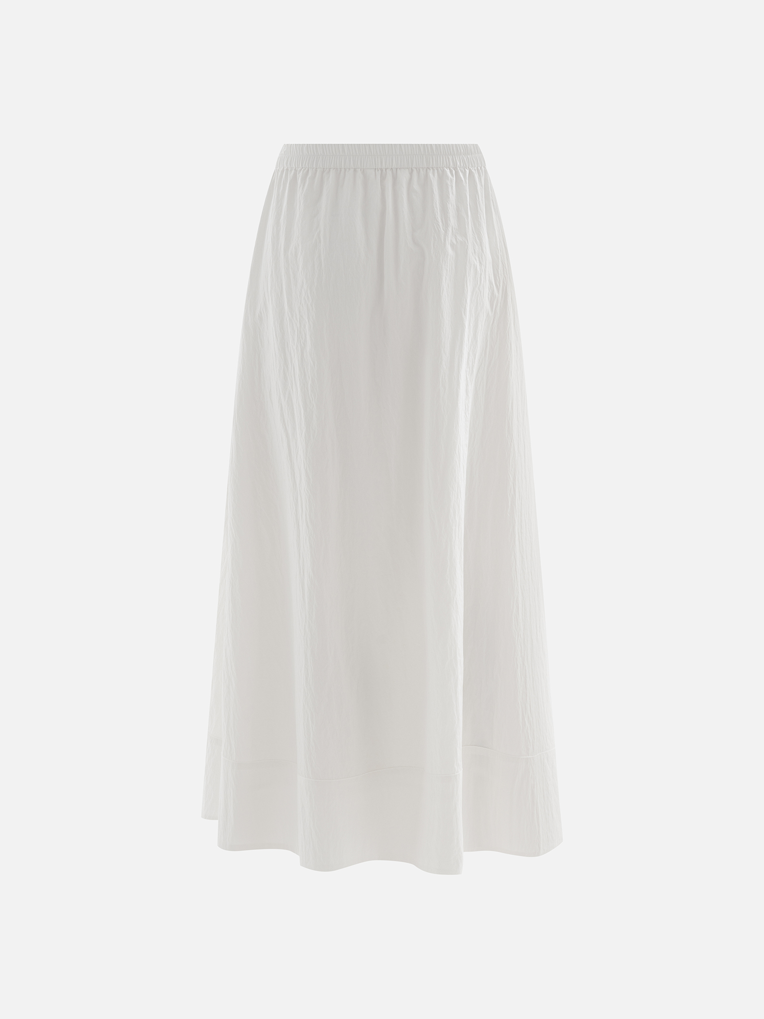 Flared maxi skirt in textured fabric