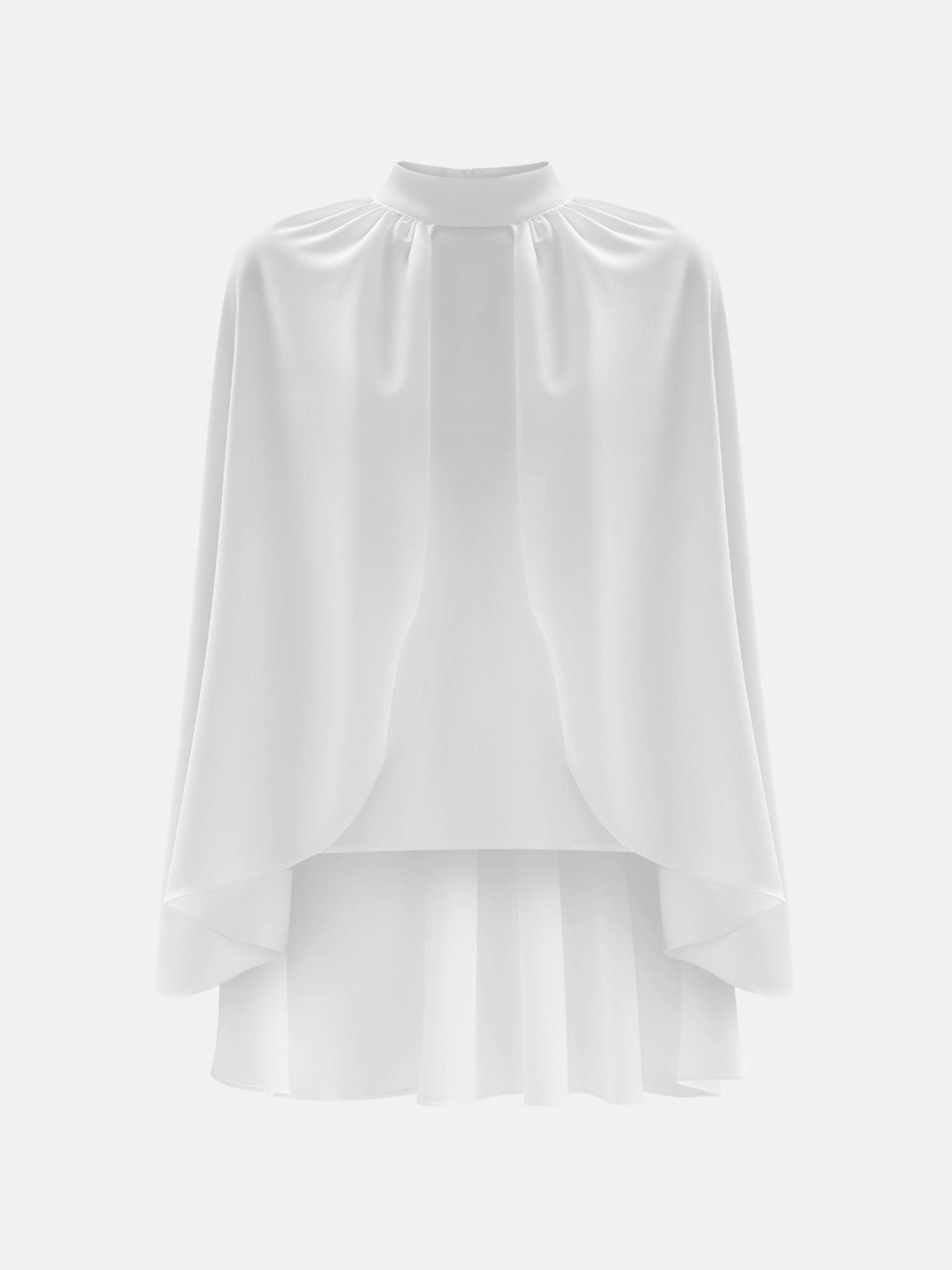 Blouse with tonal cape