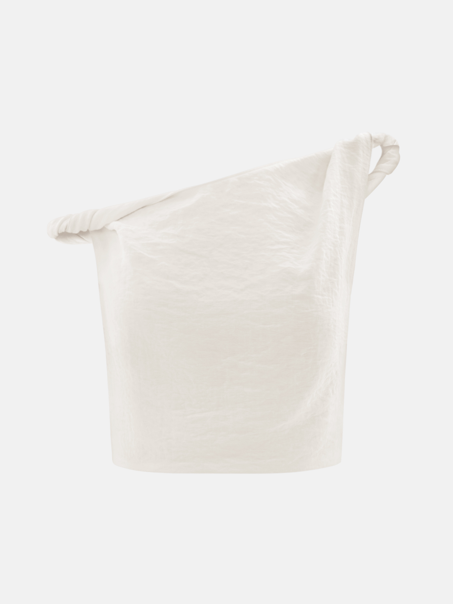 One-Shoulder Oberteil mit Knittereffekt