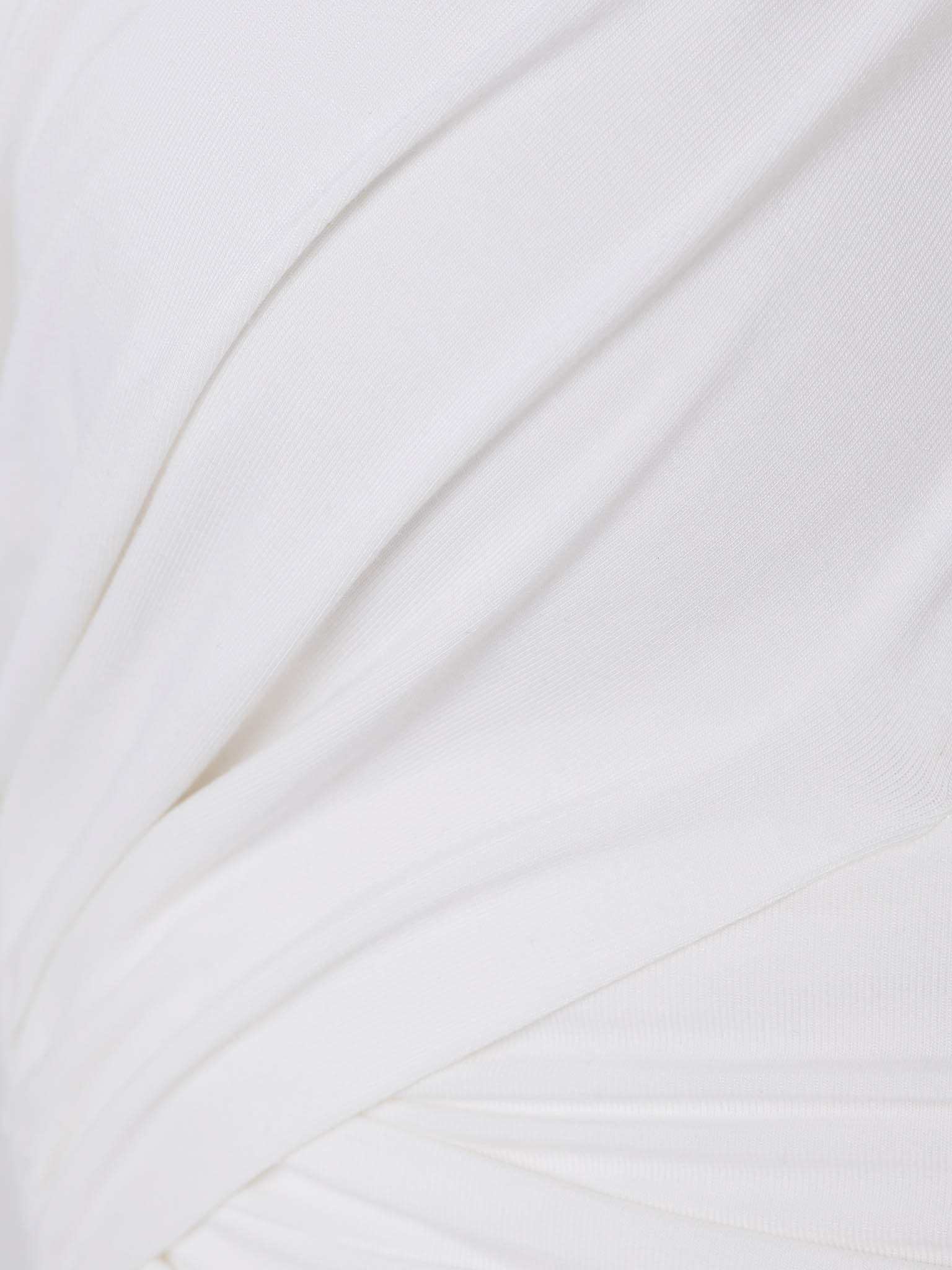 One shoulder jersey top with twisted shoulder strap