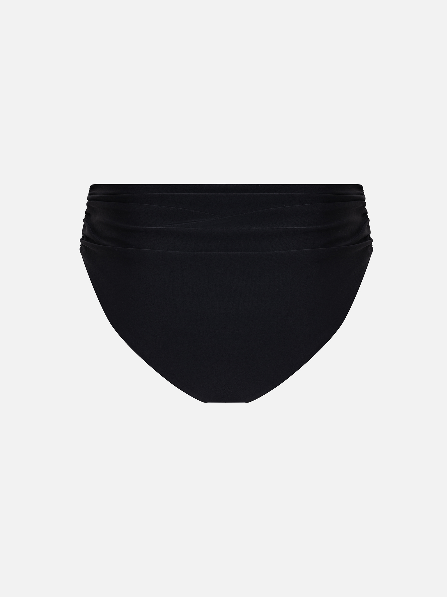 Bikini bottoms with draped waistband