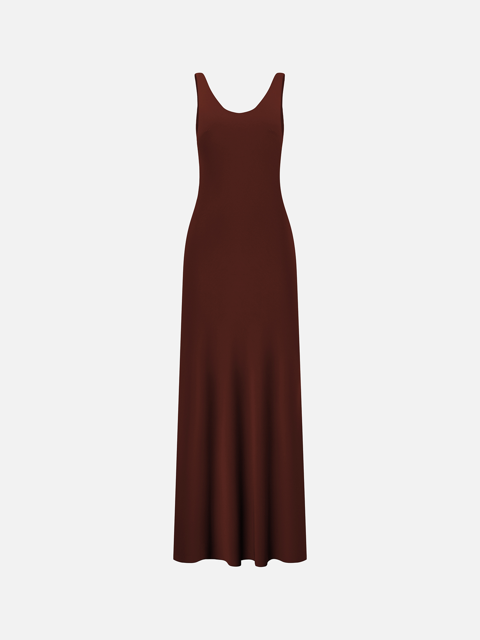 Maxi dress in smooth fabric