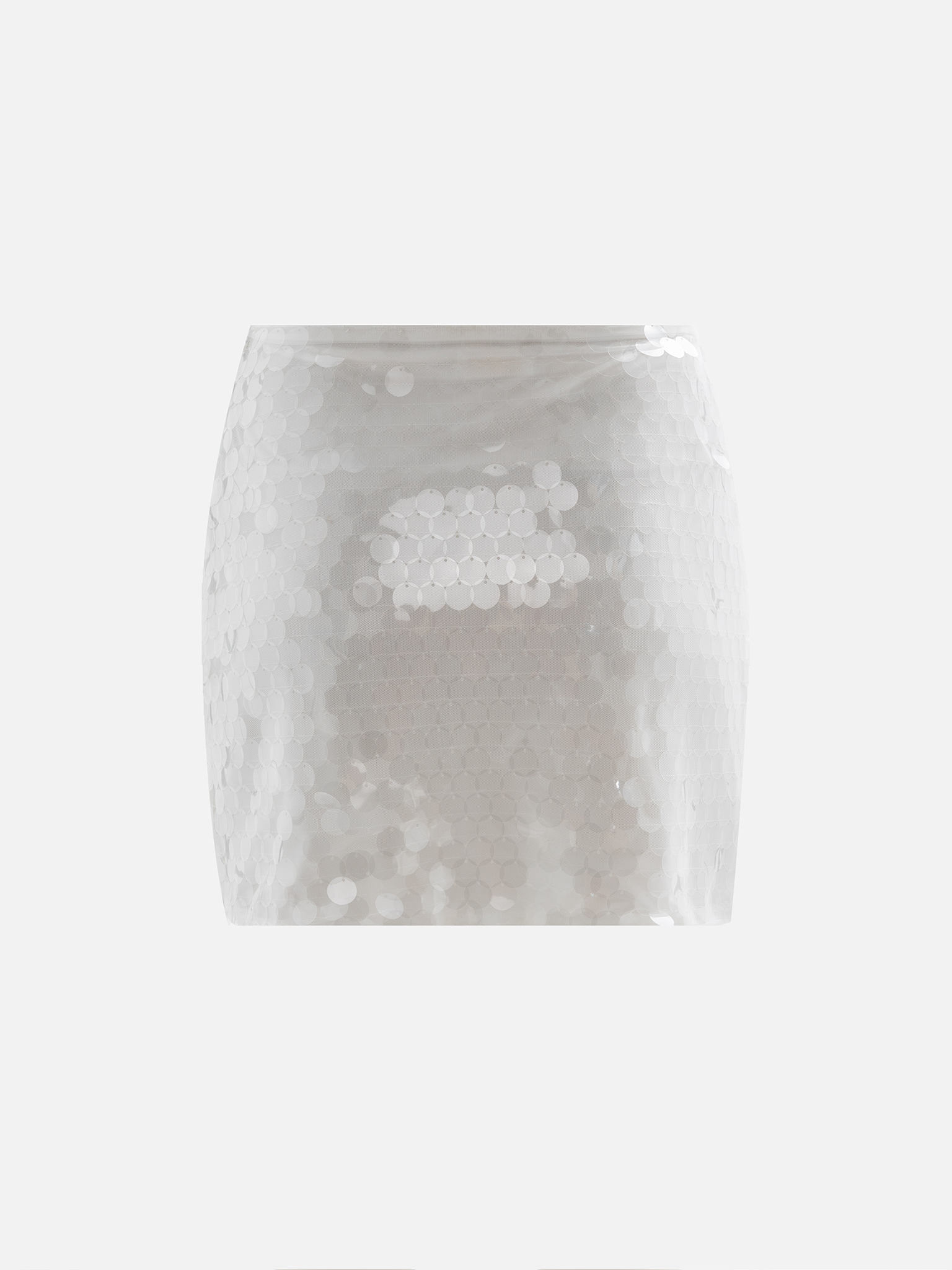 Mini jupe à paillettes rondes