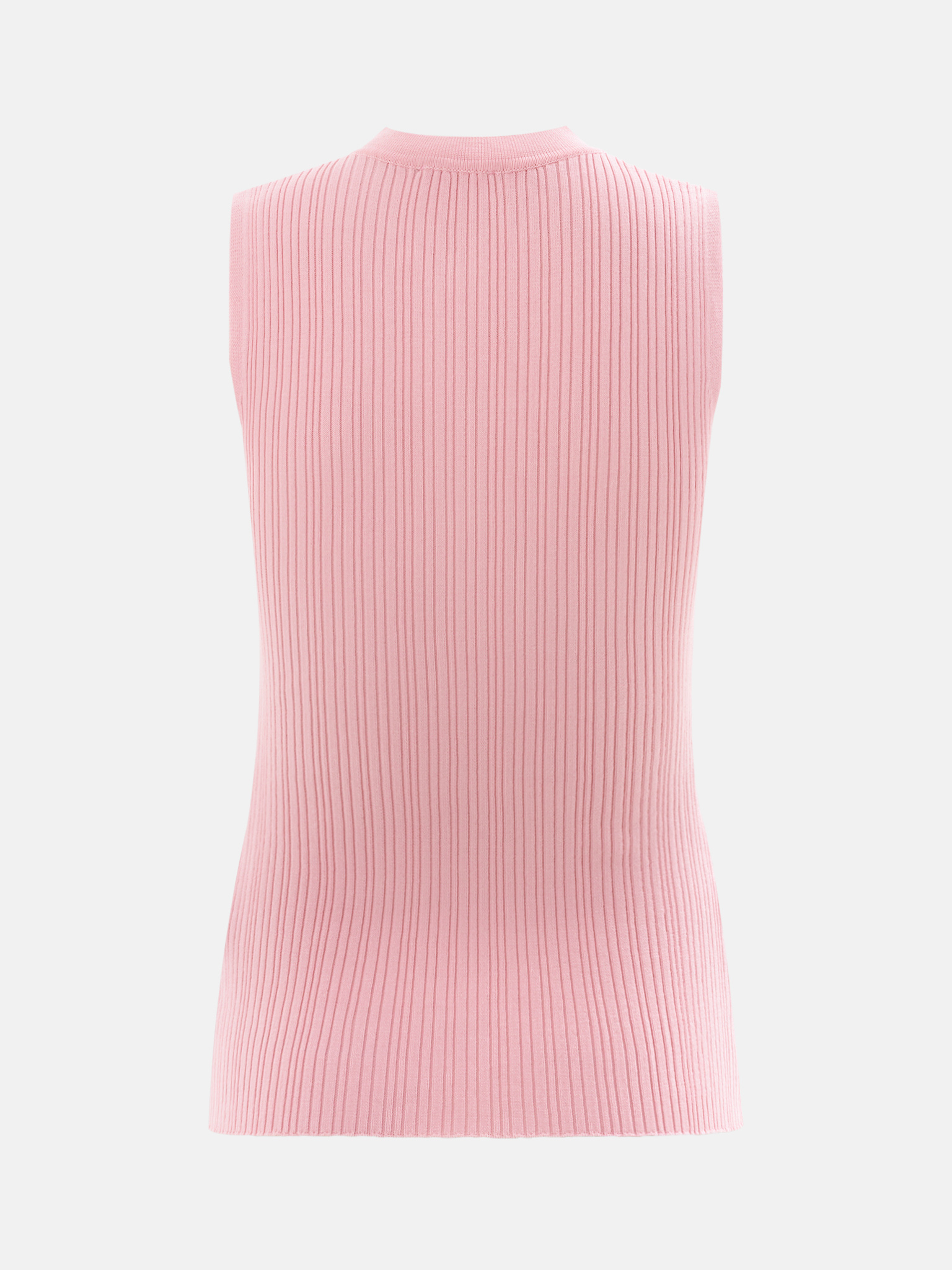 Rib-knit top with golden buttons