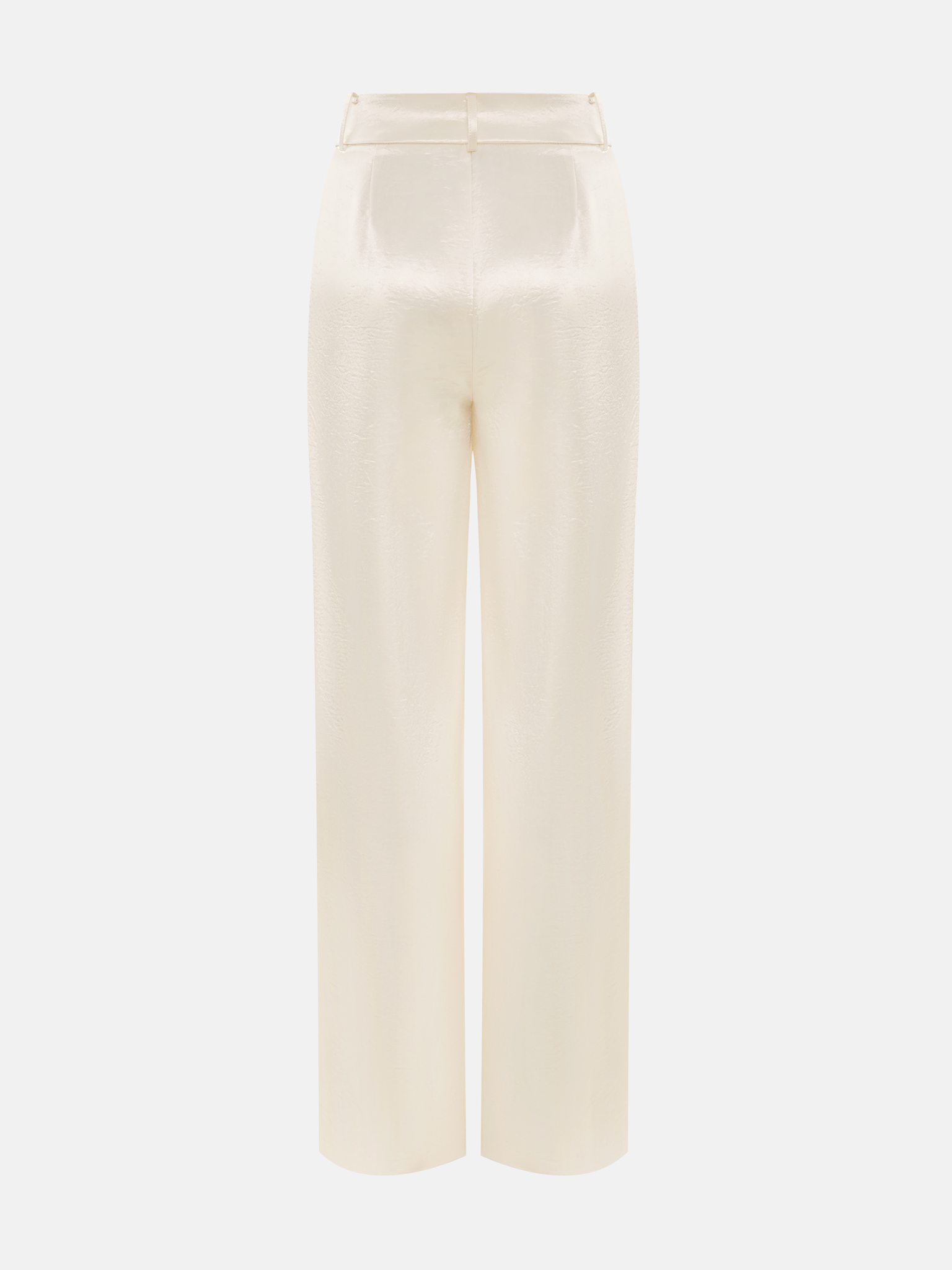 Crinkled effect satin palazzo trousers