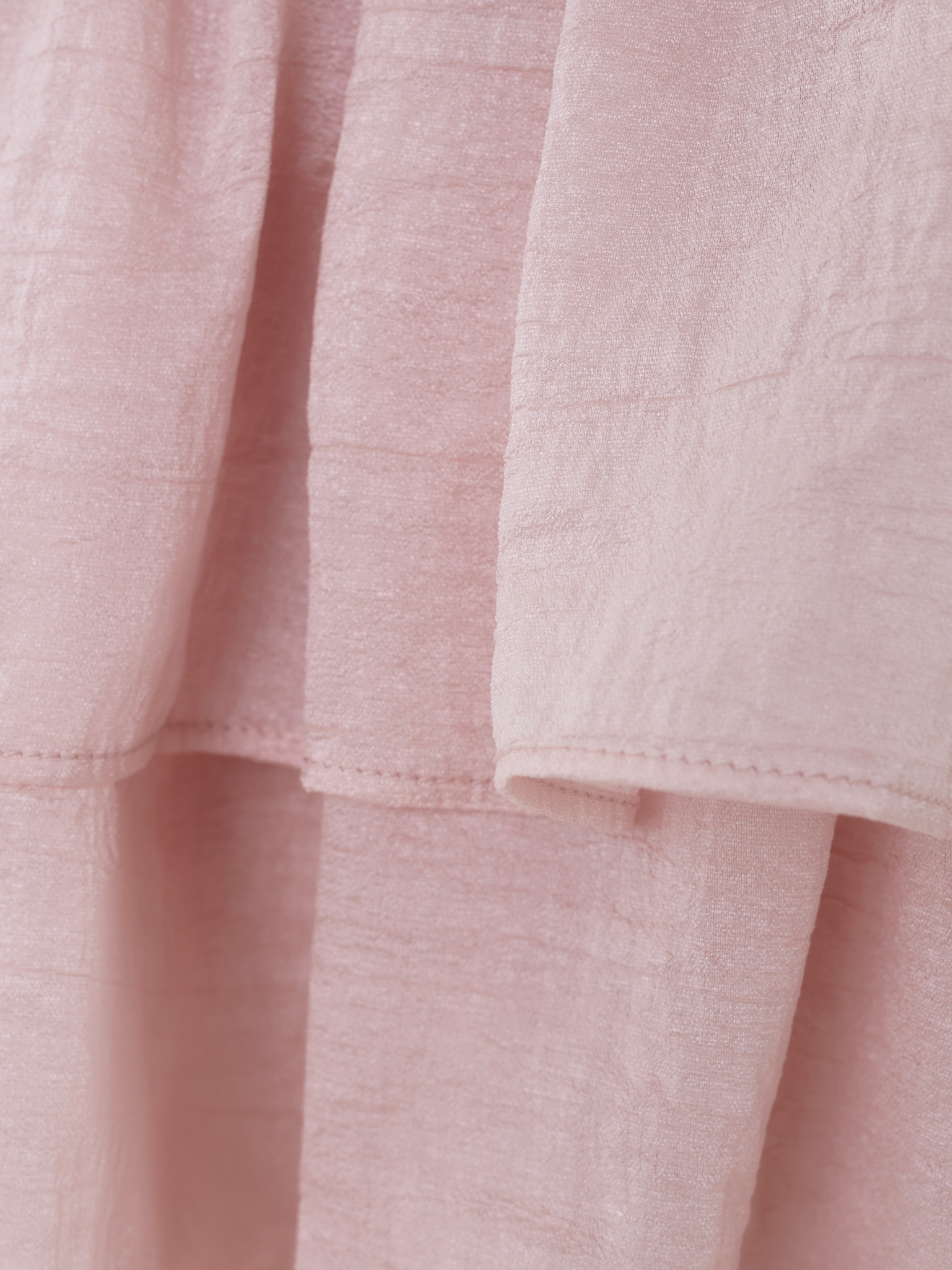 Textured fabric mini dress with ruffles on the bodice