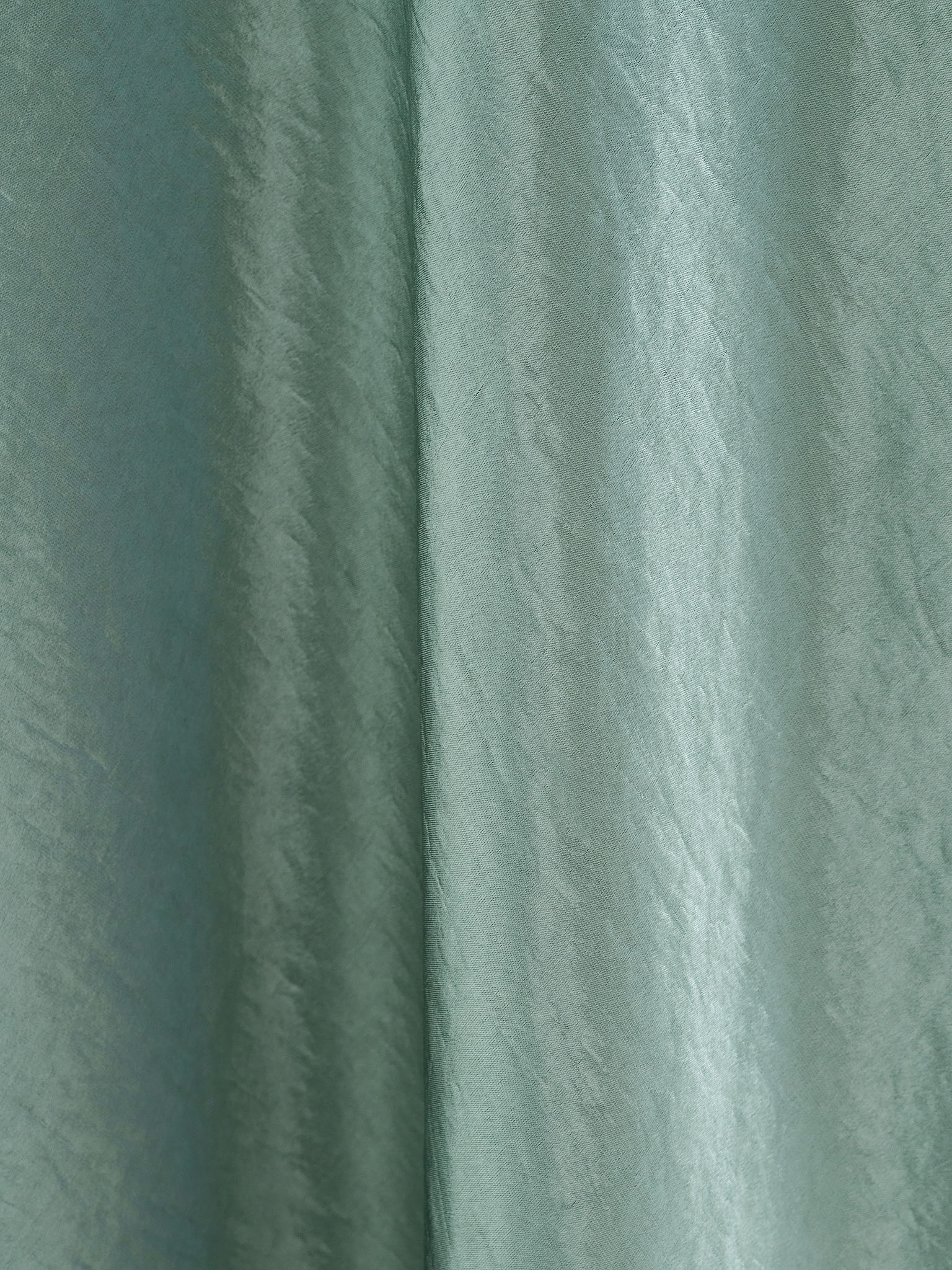 Maxi slip dress in crinkled-effect satin