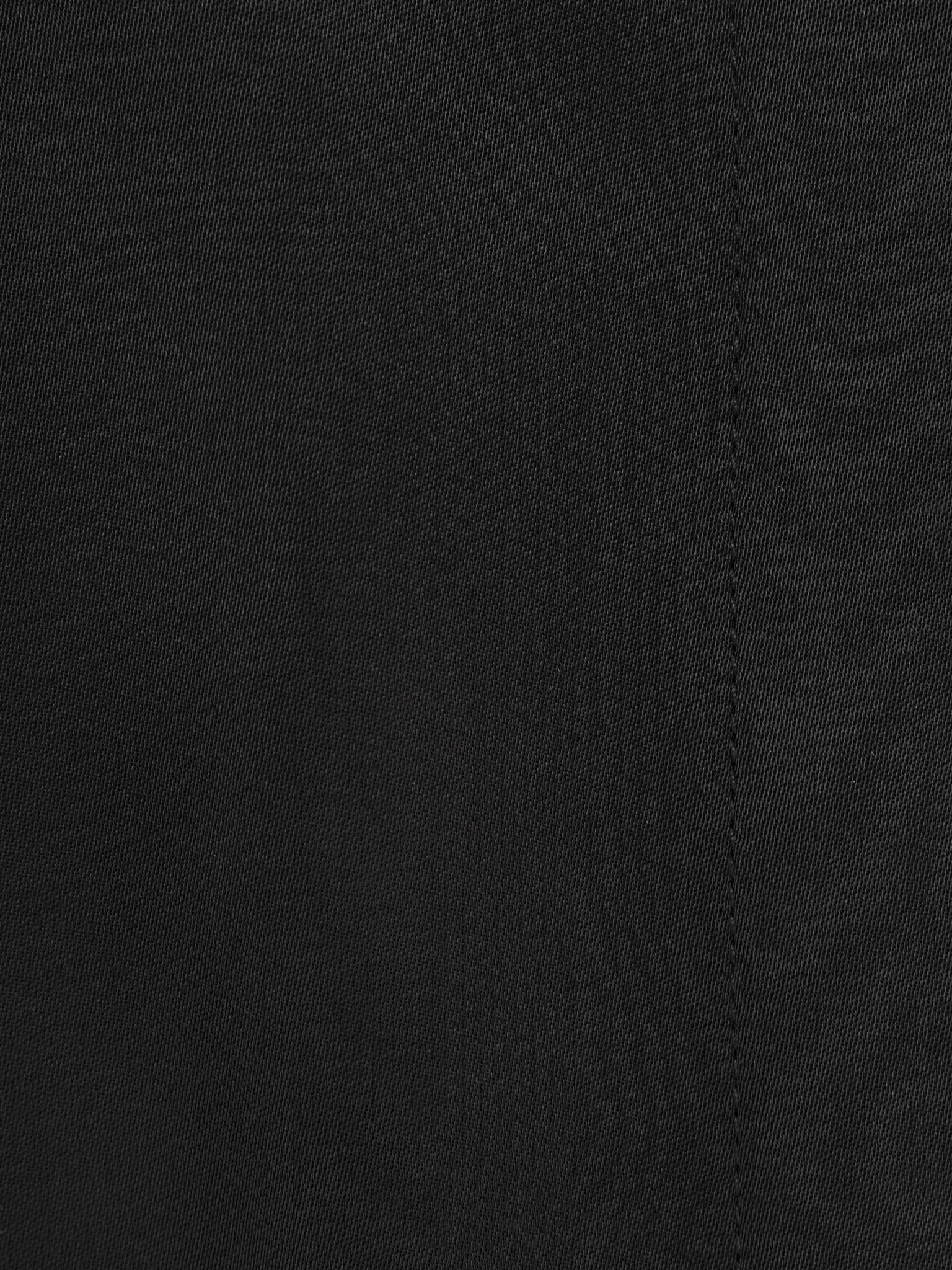 Satin shirt with concealed buttons