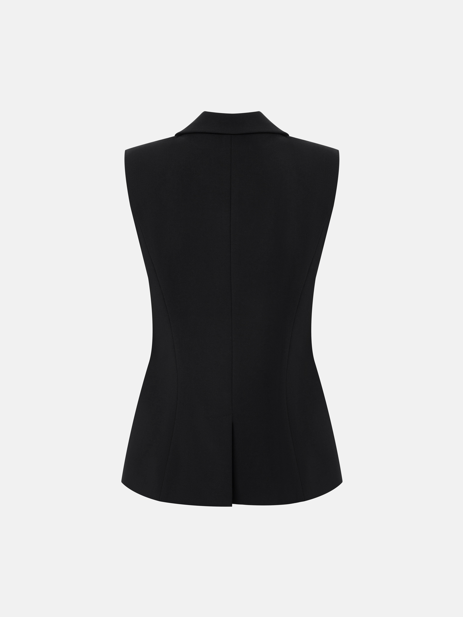 Flared waistcoat with accent buttons