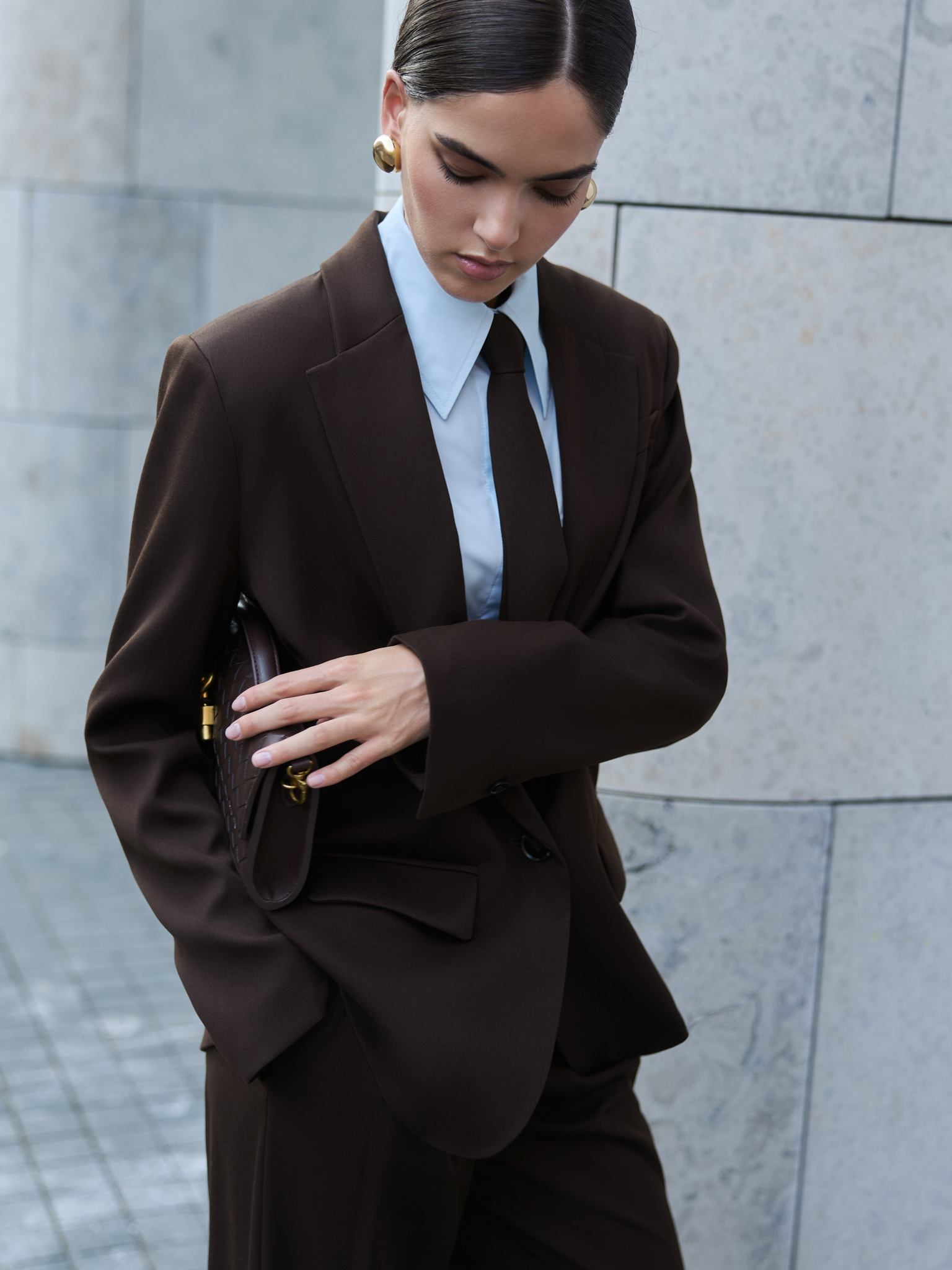 Straight single-breasted jacket