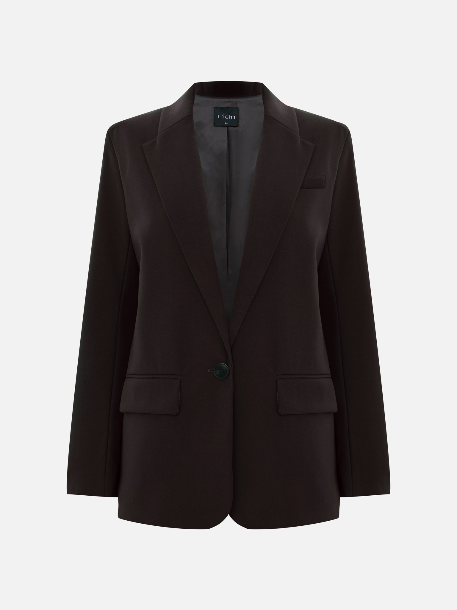 Straight single-breasted jacket