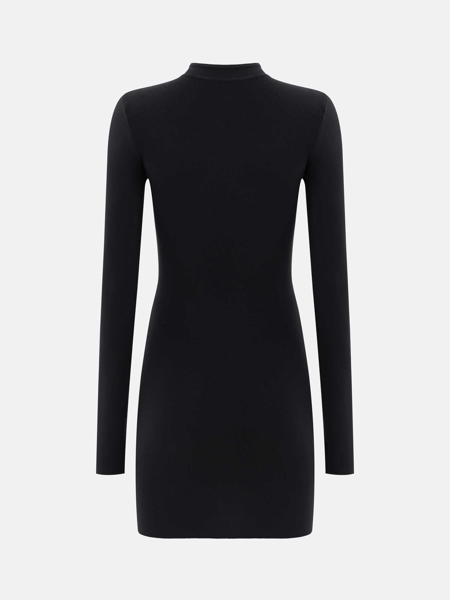 Mini dress with asymmetric collar decor