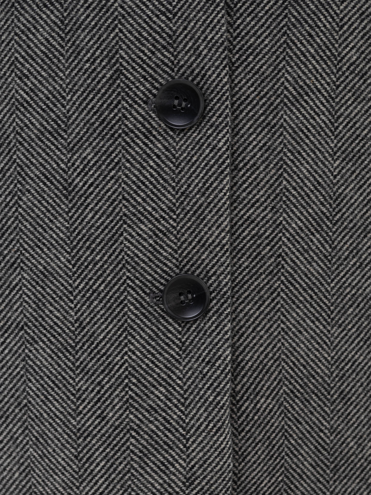 Fitted single-breasted midi coat in woollen yarn